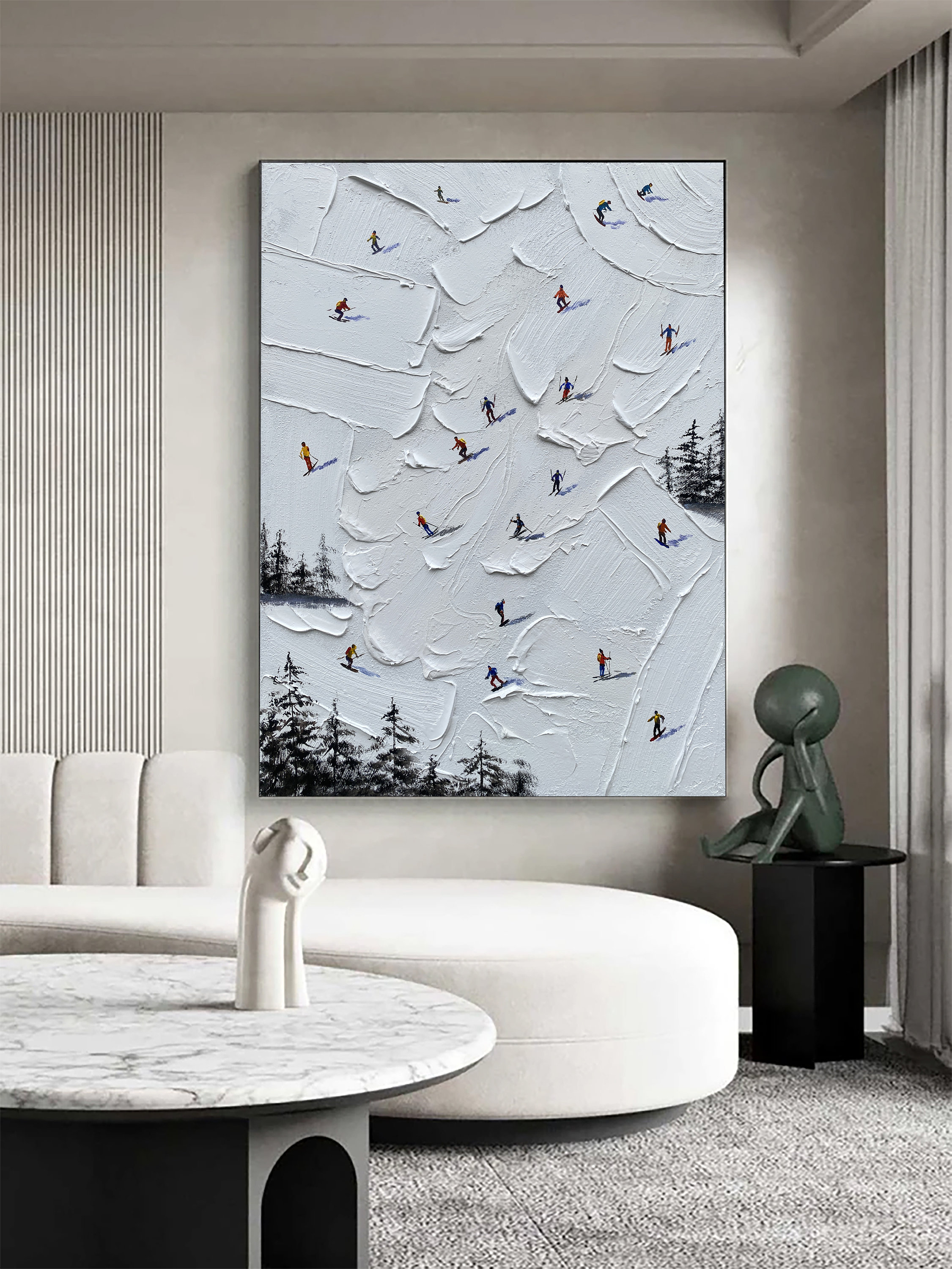 Skiing Painting #GW009