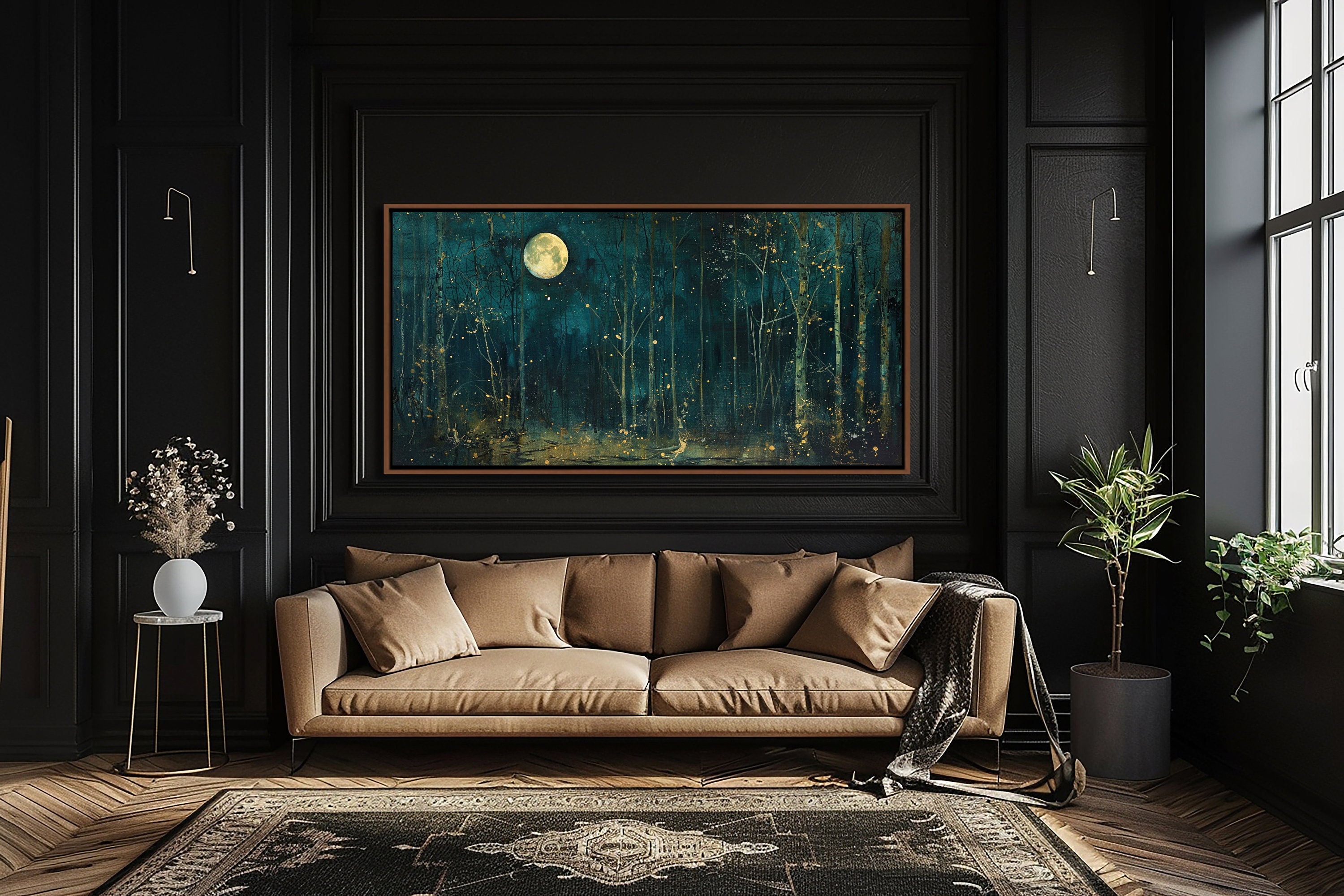 Moon & Stars Dark Forest