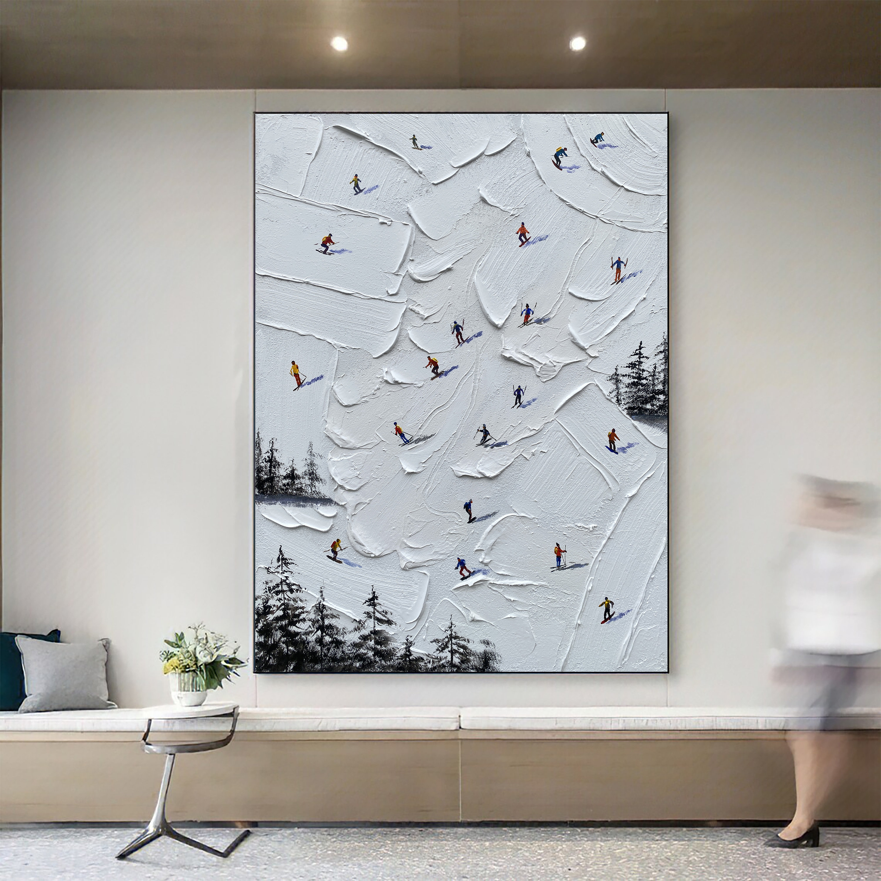 Skiing Painting #GW009