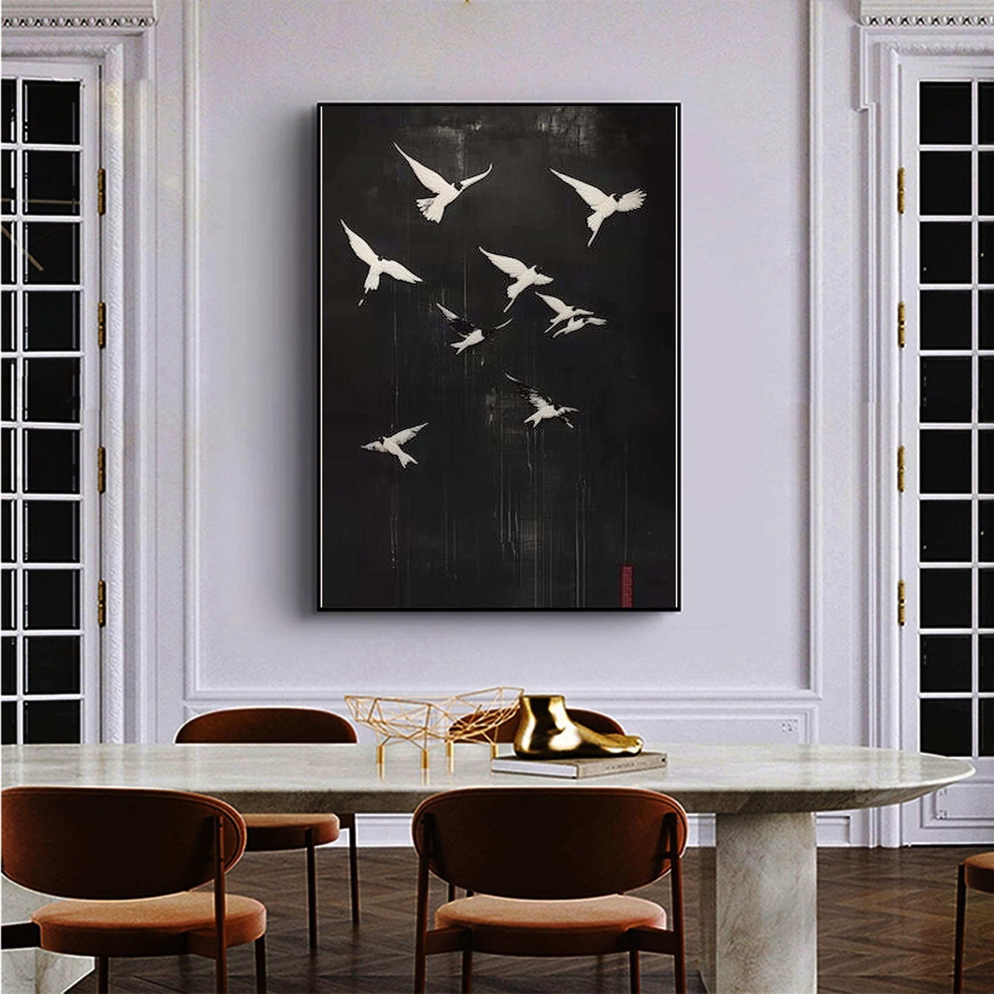 Swallow Oil Painting