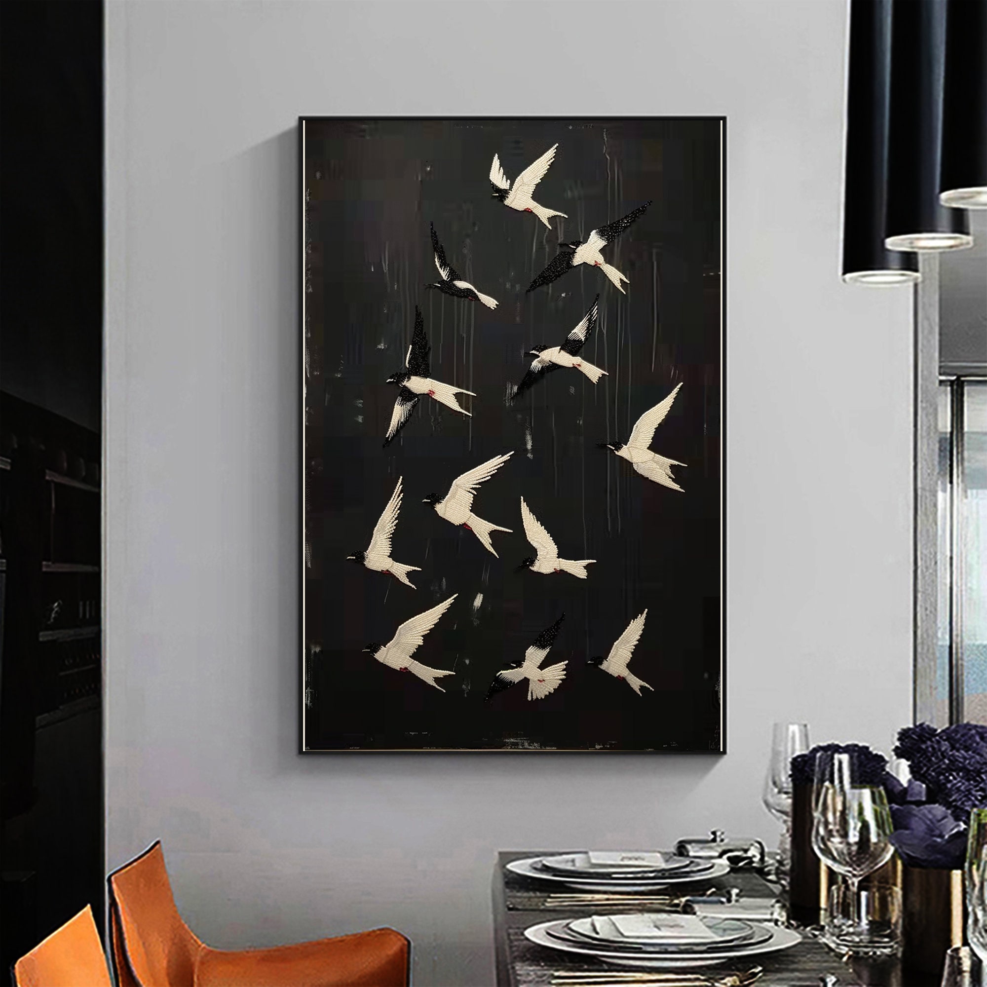 Flying Swallow Painting