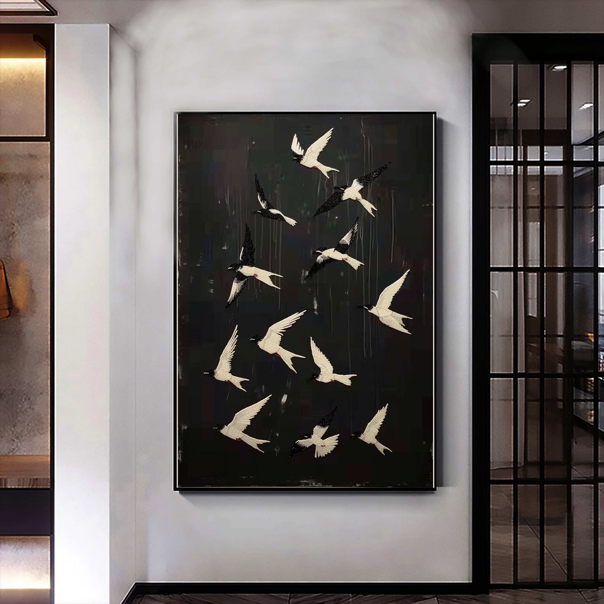 Flying Swallow Painting