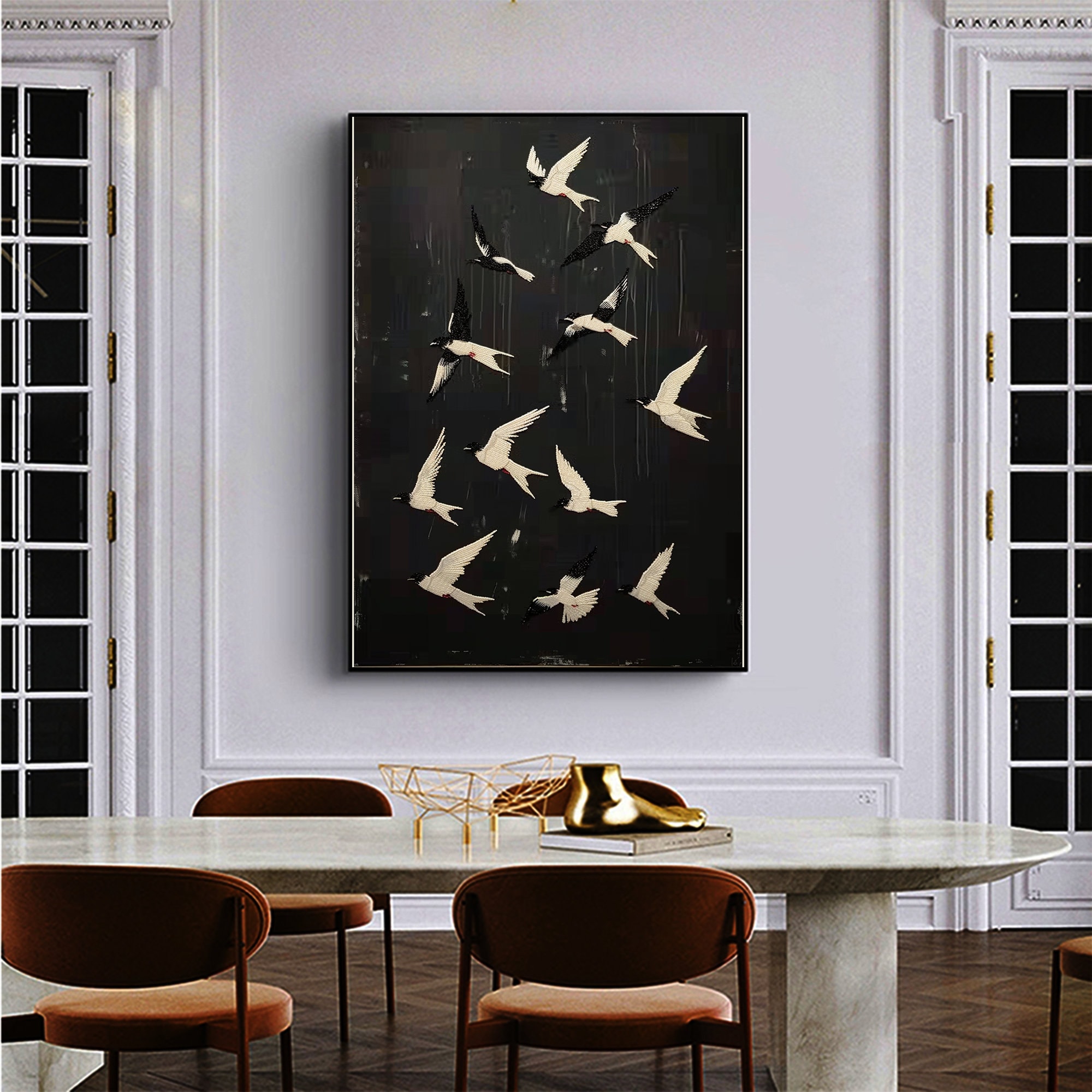 Flying Swallow Painting