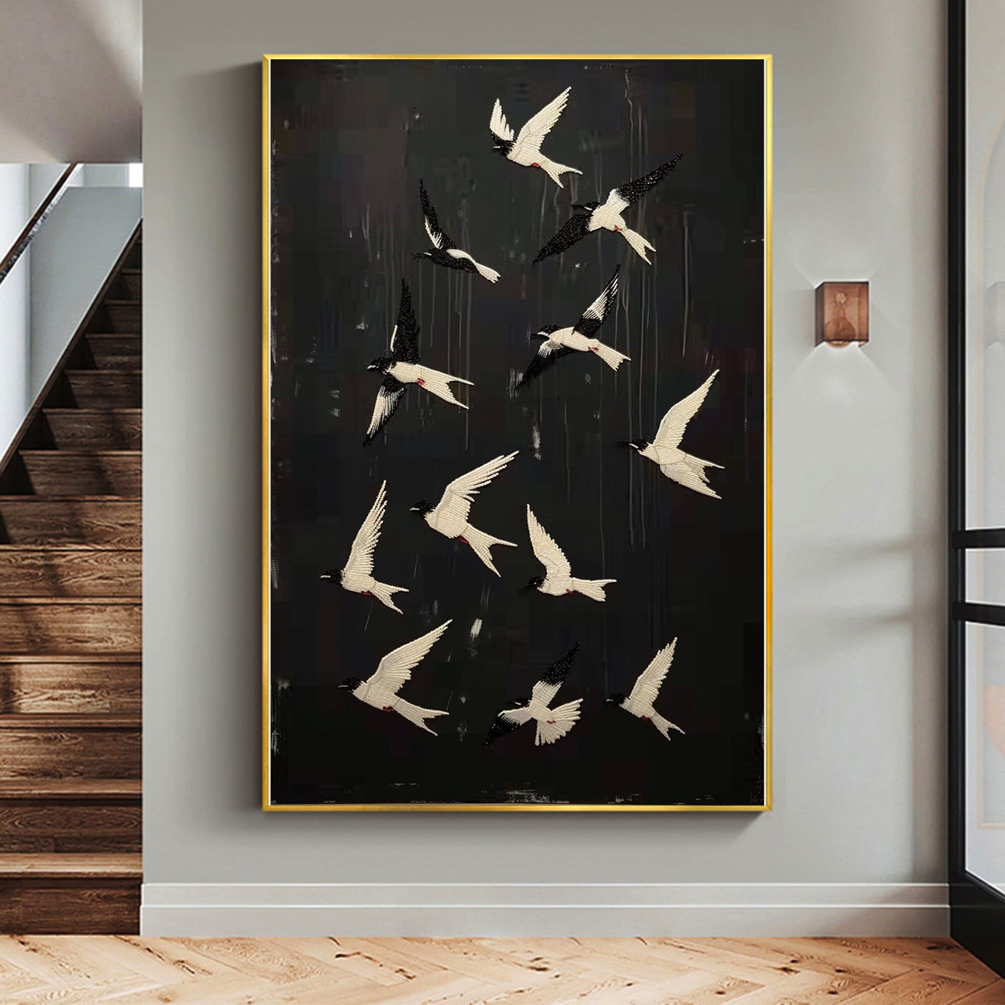 Flying Swallow Painting