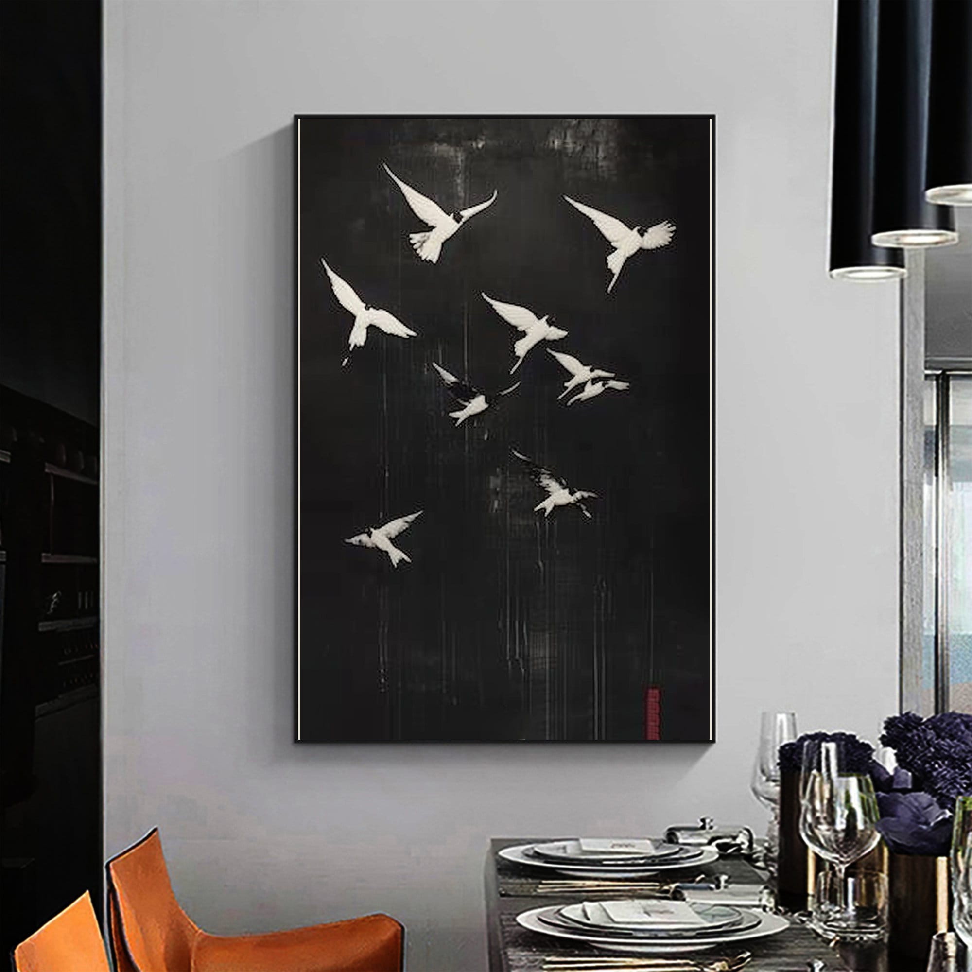 Swallow Oil Painting