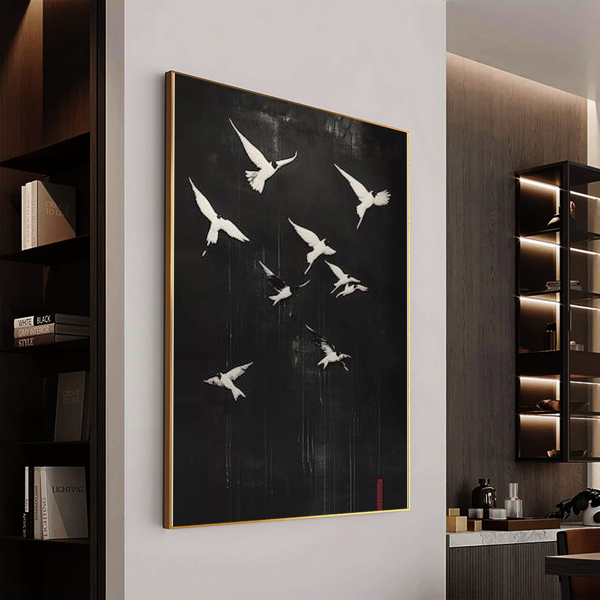 Swallow Oil Painting