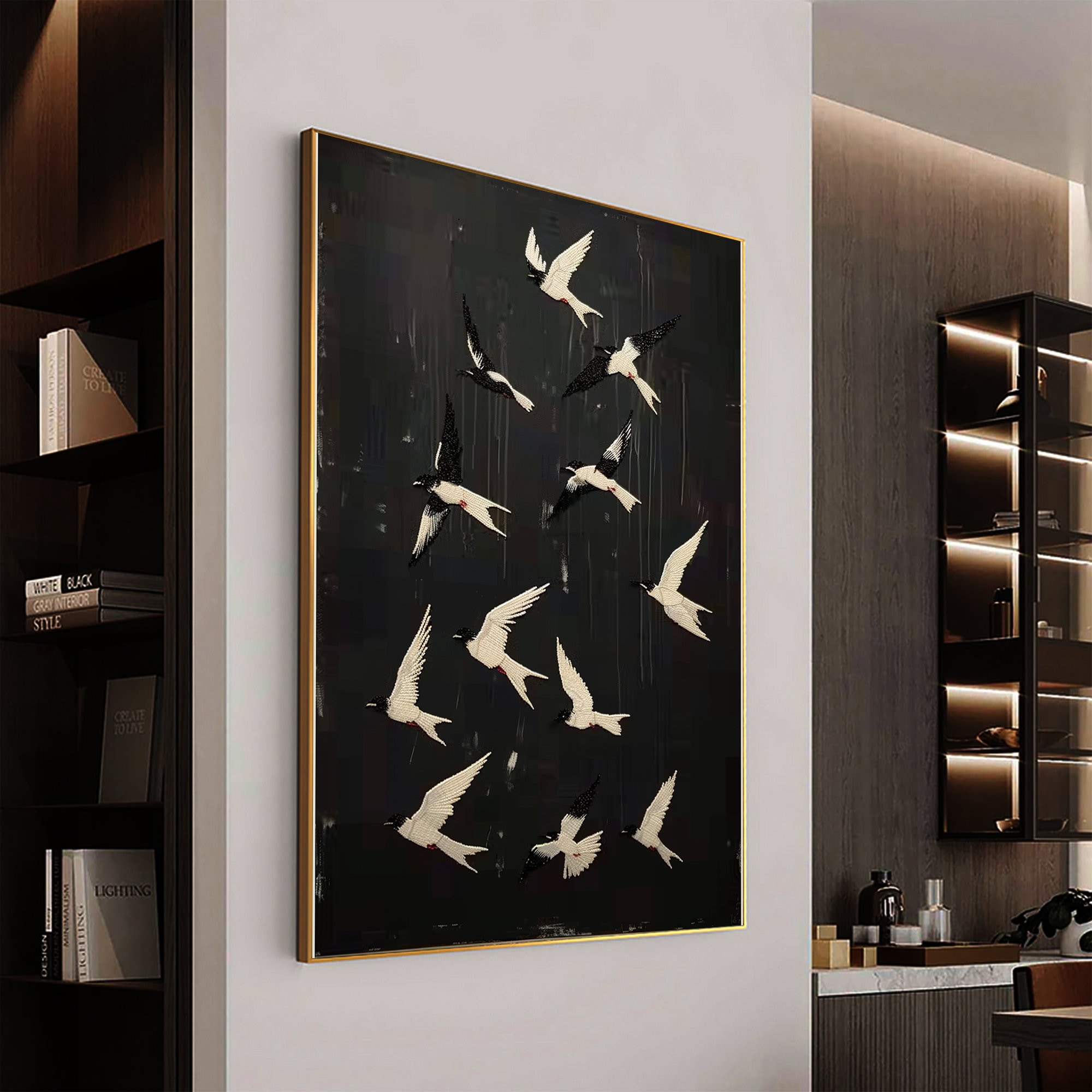 Flying Swallow Painting