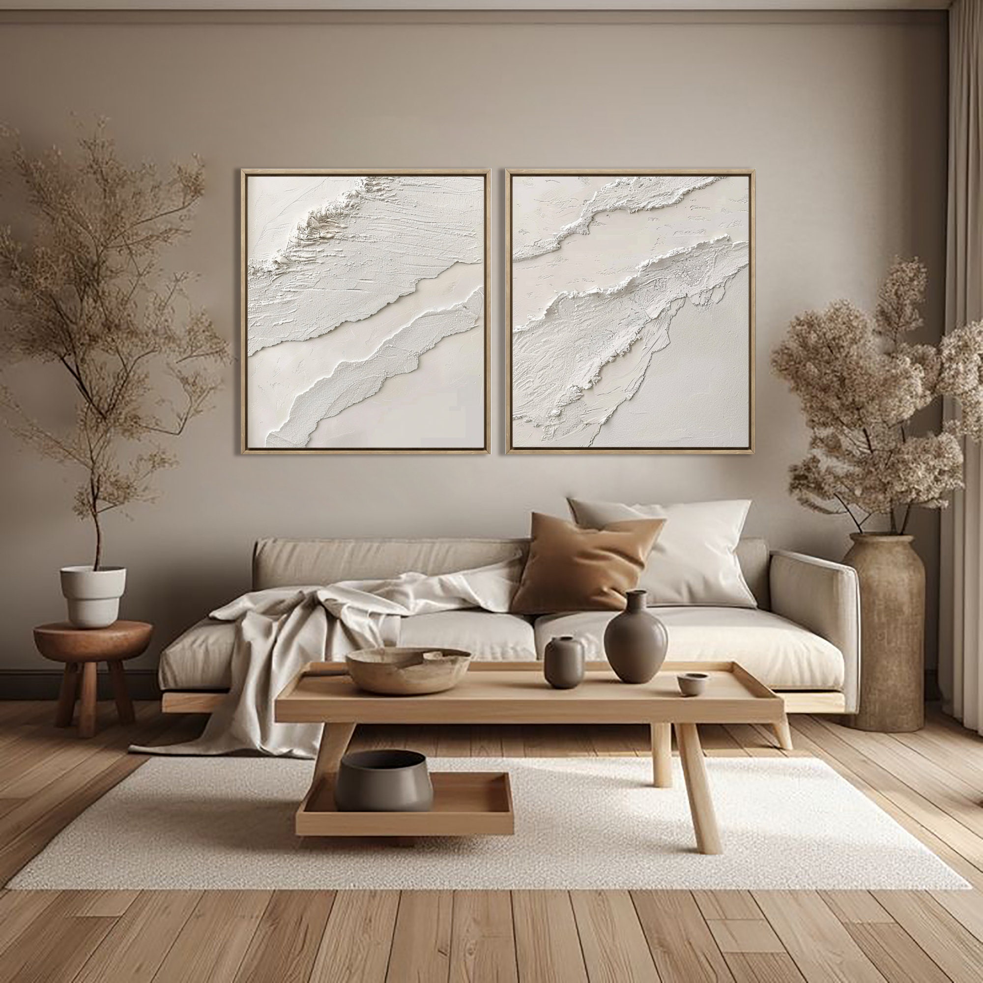 Abstract White Neutral