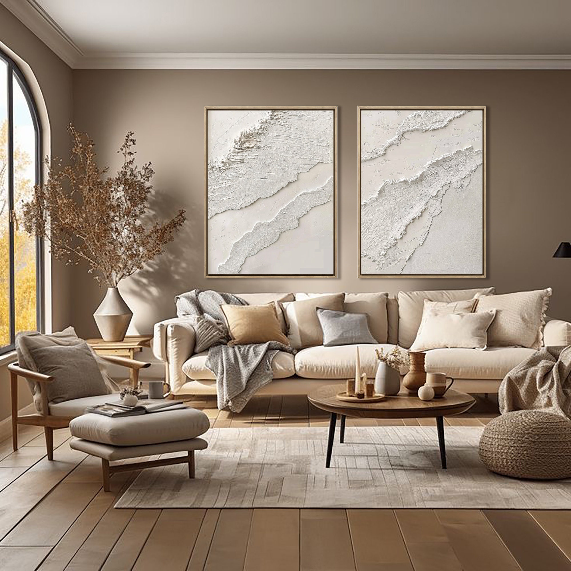 Abstract White Neutral