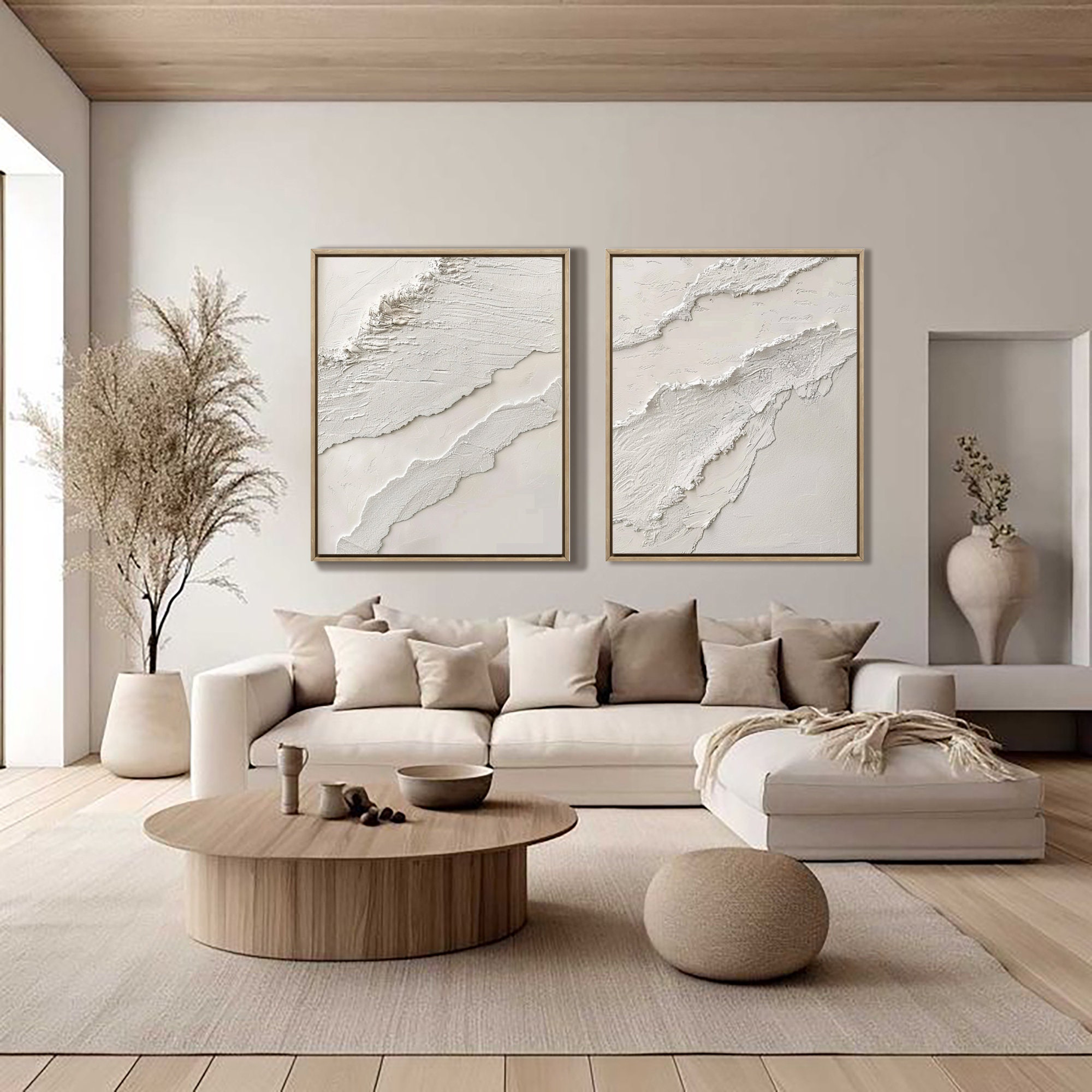 Abstract White Neutral