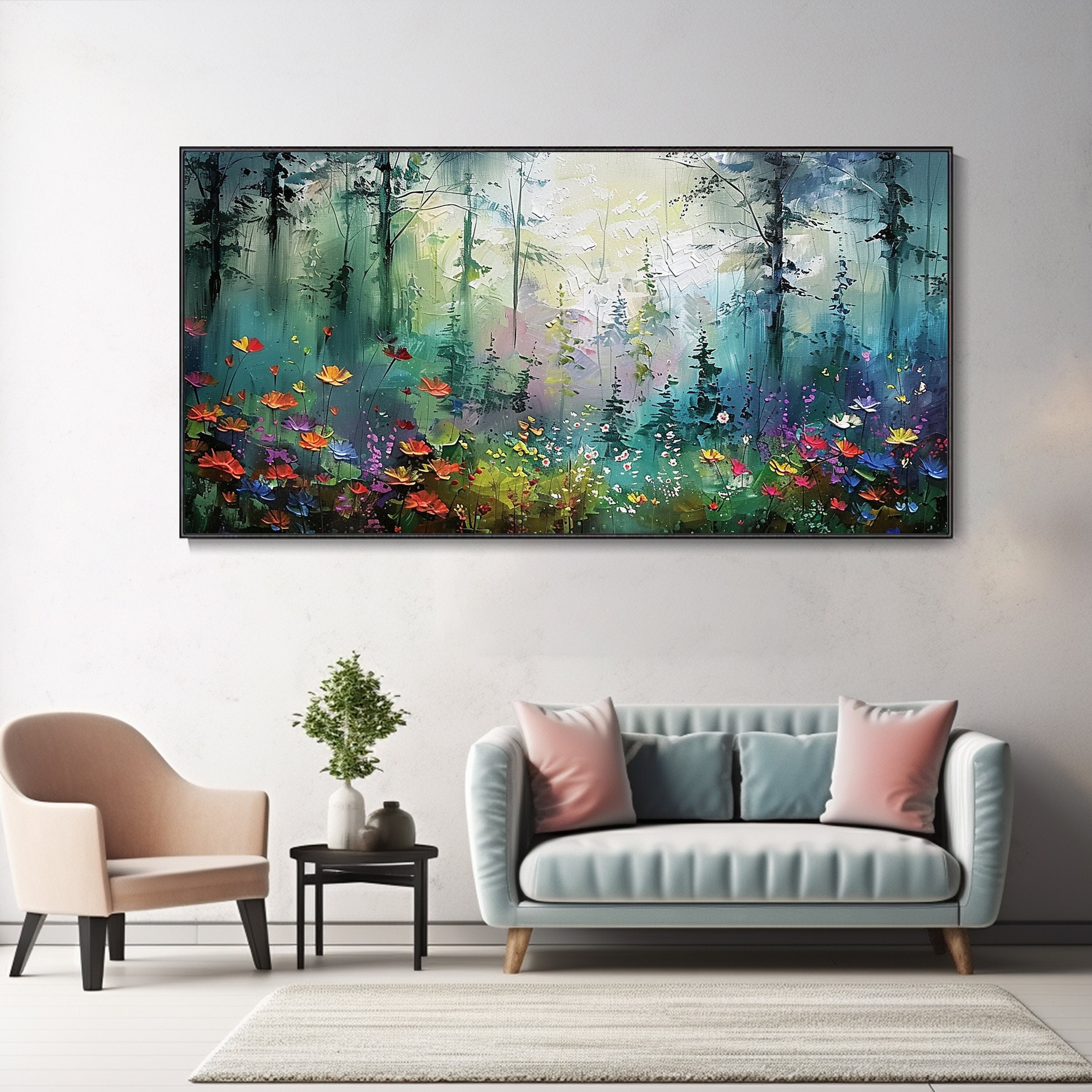 Colorful Forest Landscape