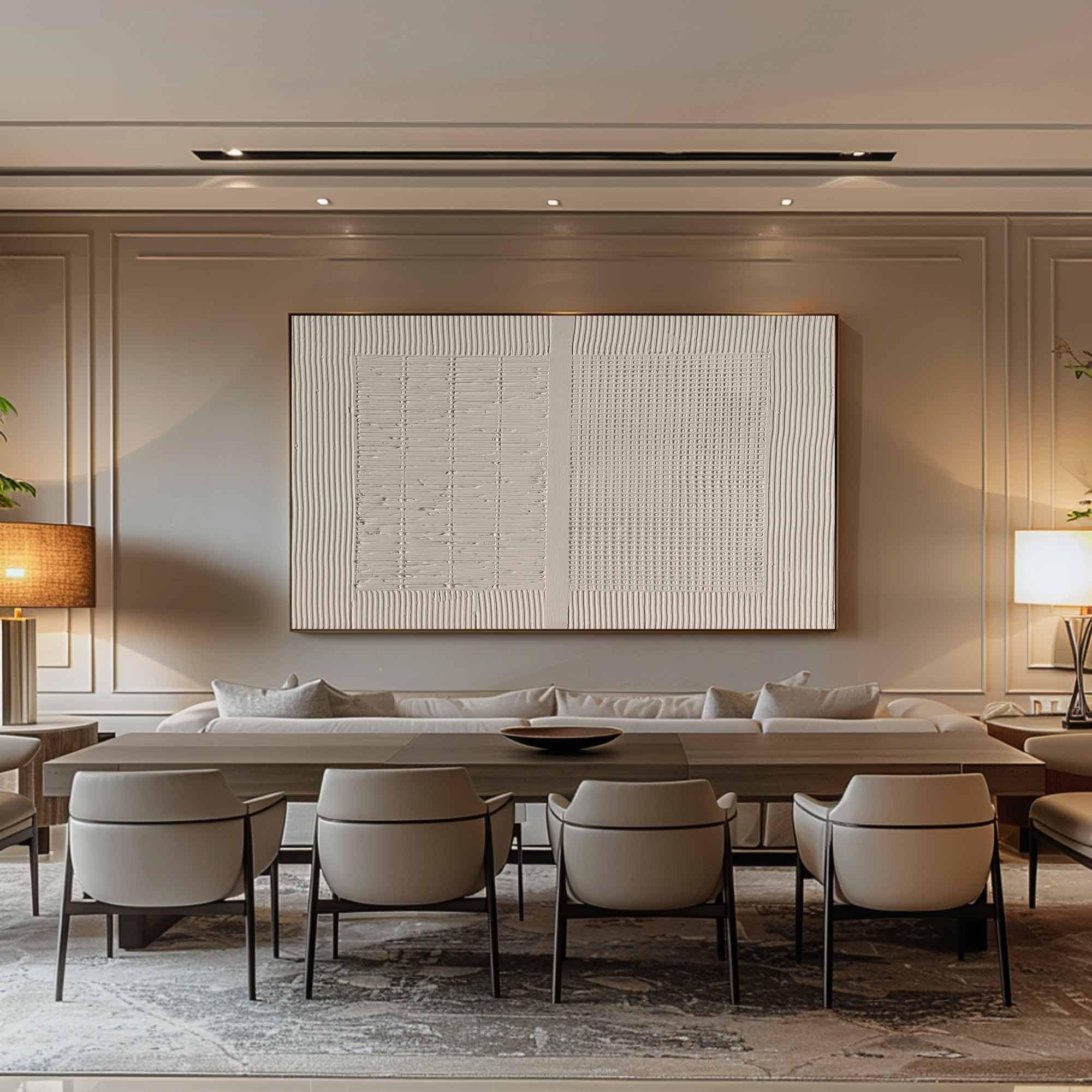 Pure Beige Minimalist Art