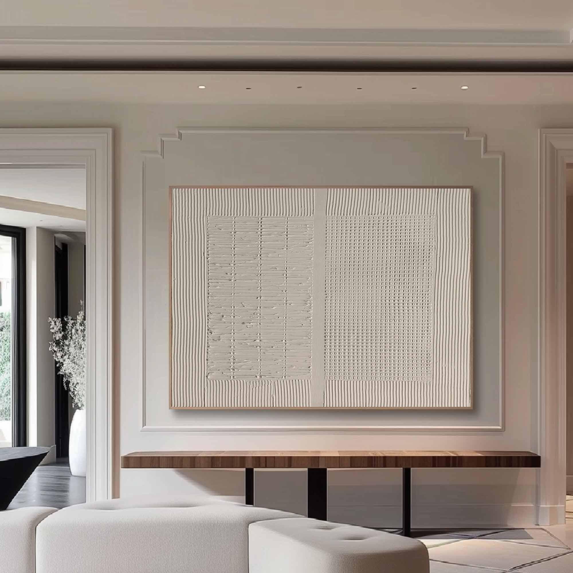 Pure Beige Minimalist Art