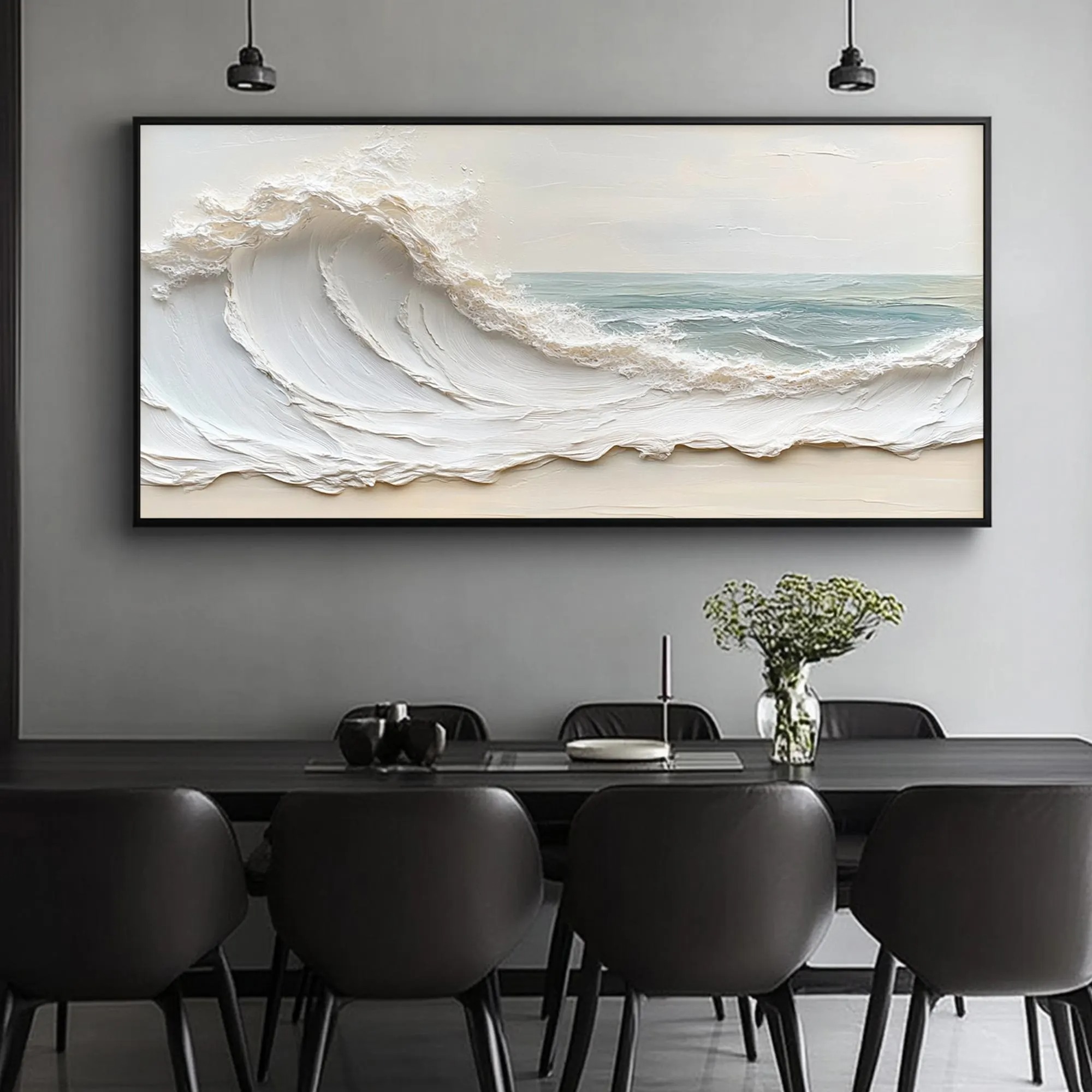 Dynamic Beach Wave Artwork