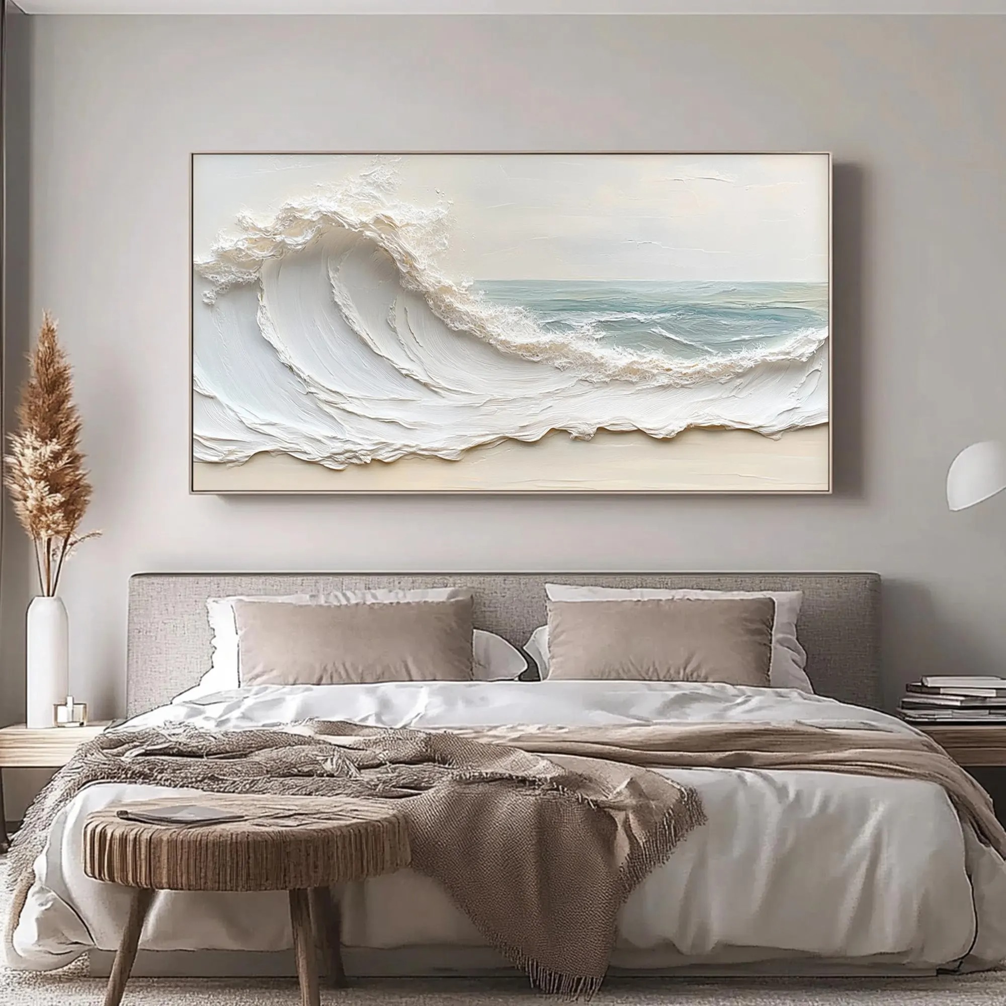 Dynamic Beach Wave Artwork