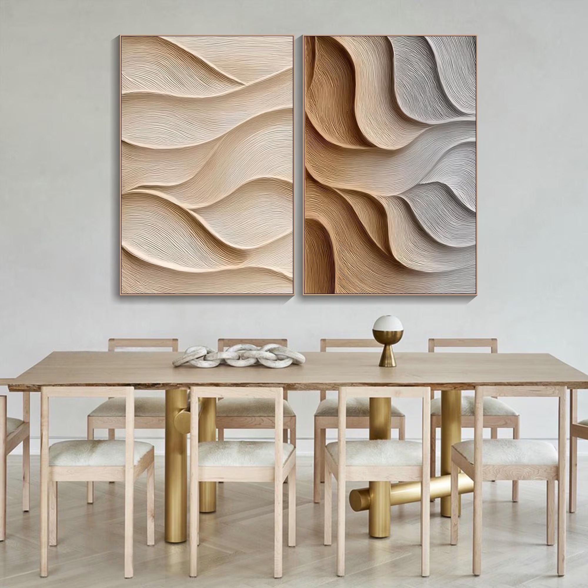 Textured Wave Duo Panels