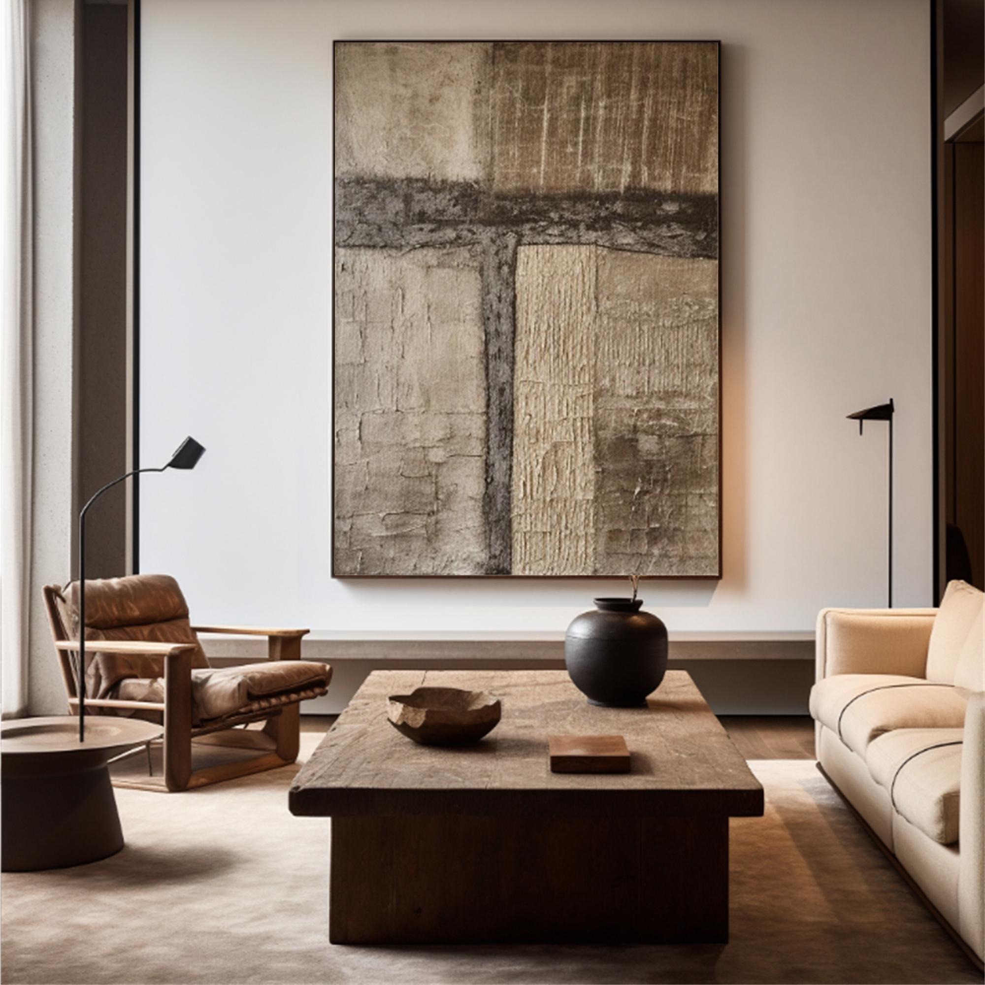 Rustic Textured Cross Art