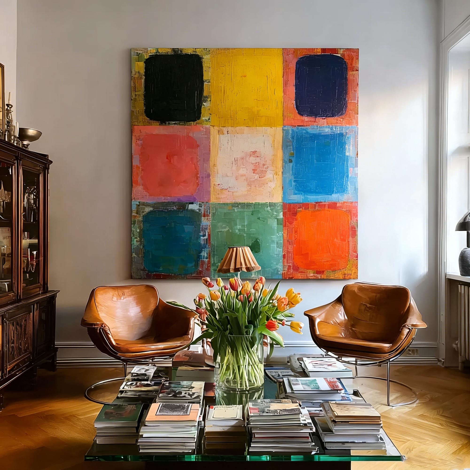 Bold Color Square Canvas