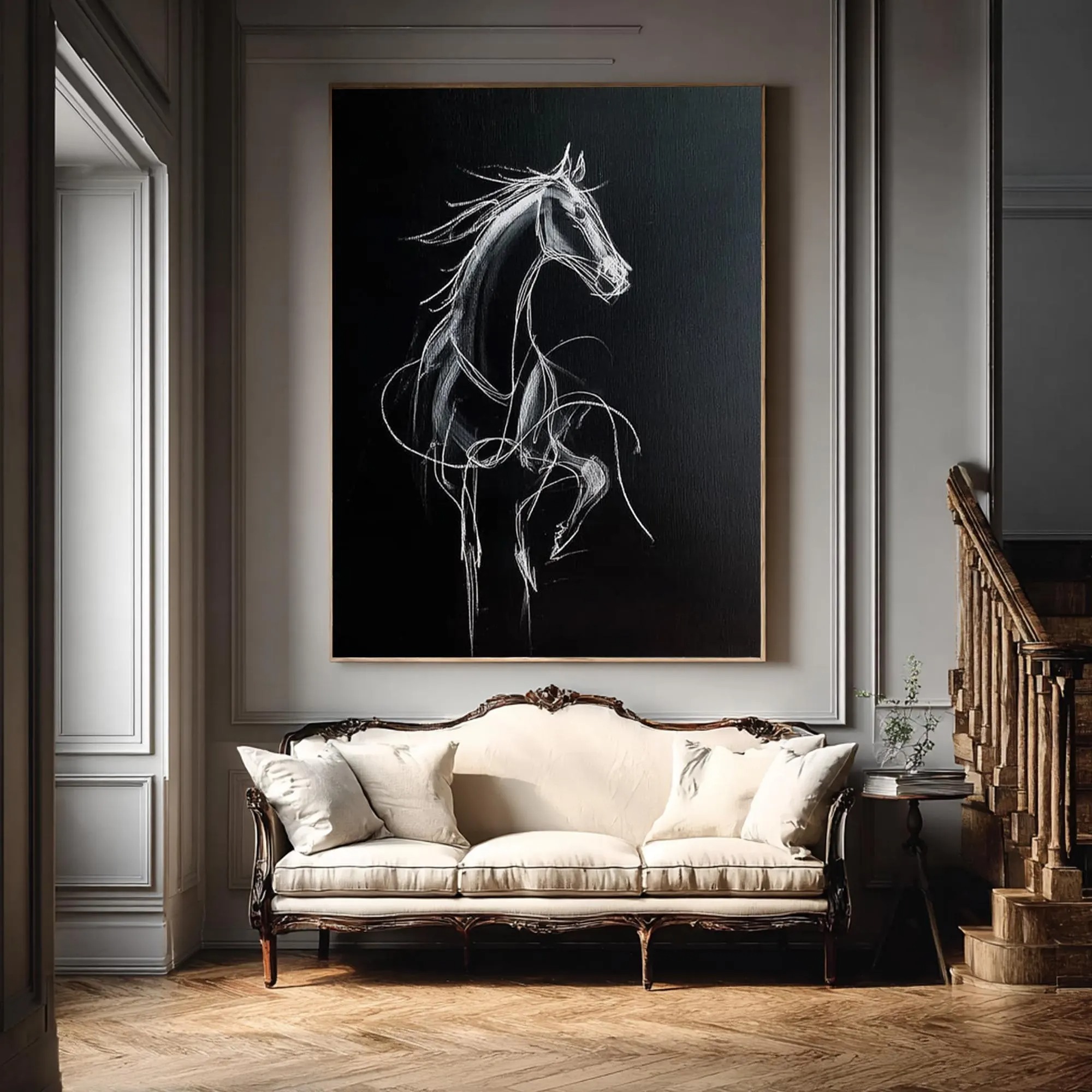 Ethereal Stallion in Midnight Glow