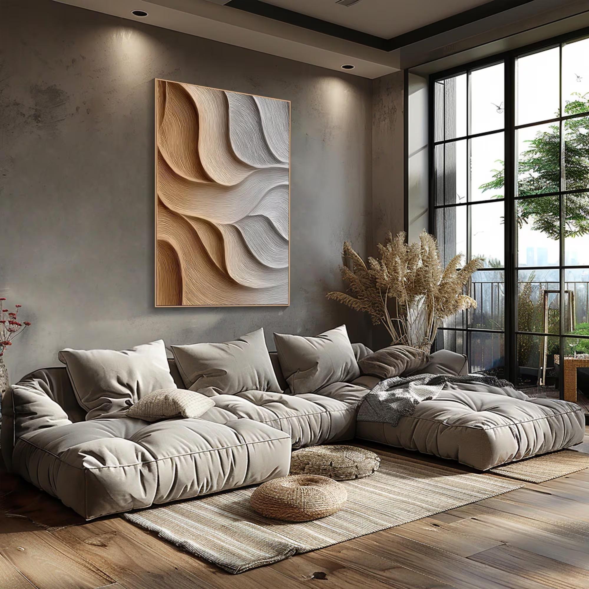 Textured Wave Duo Panels