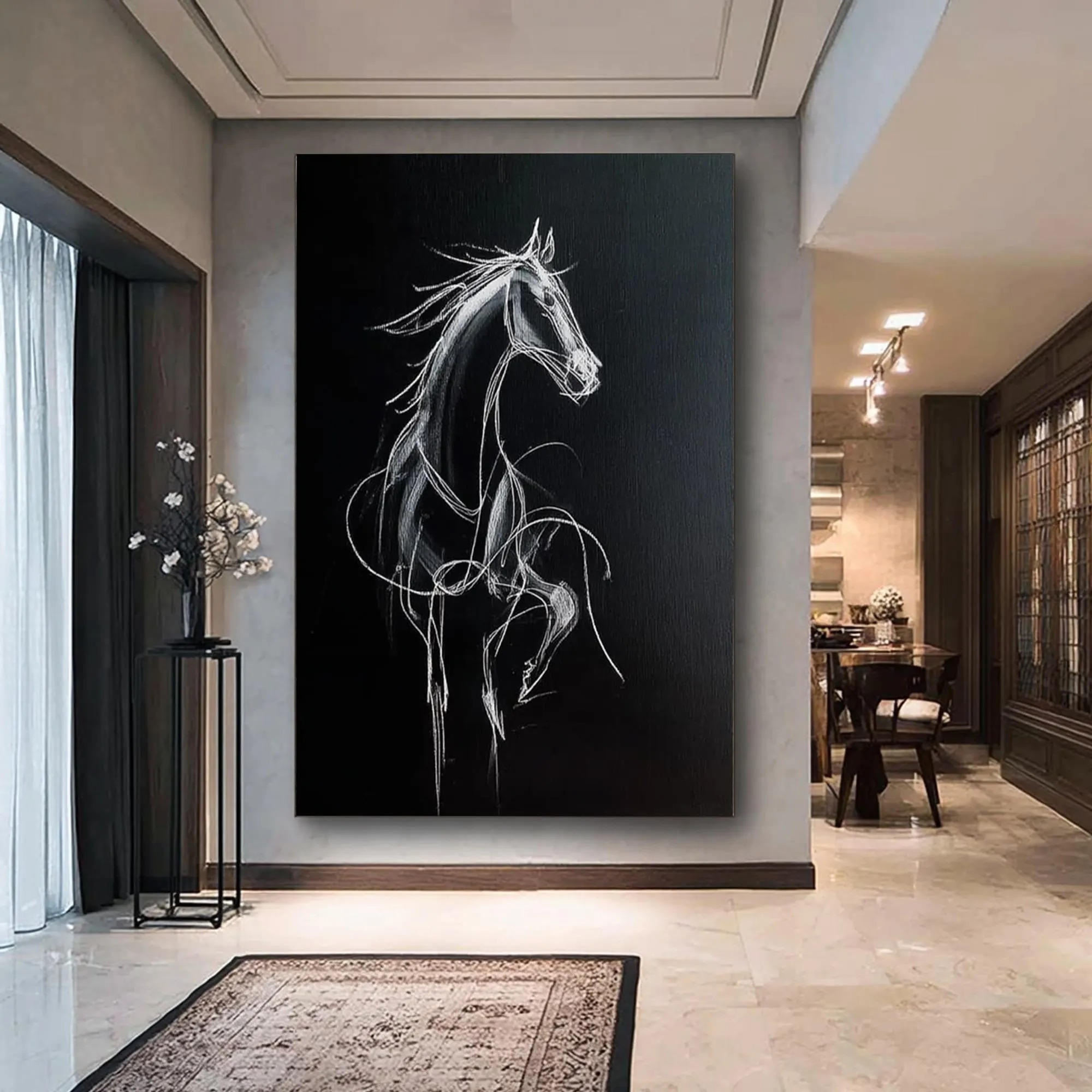 Ethereal Stallion in Midnight Glow