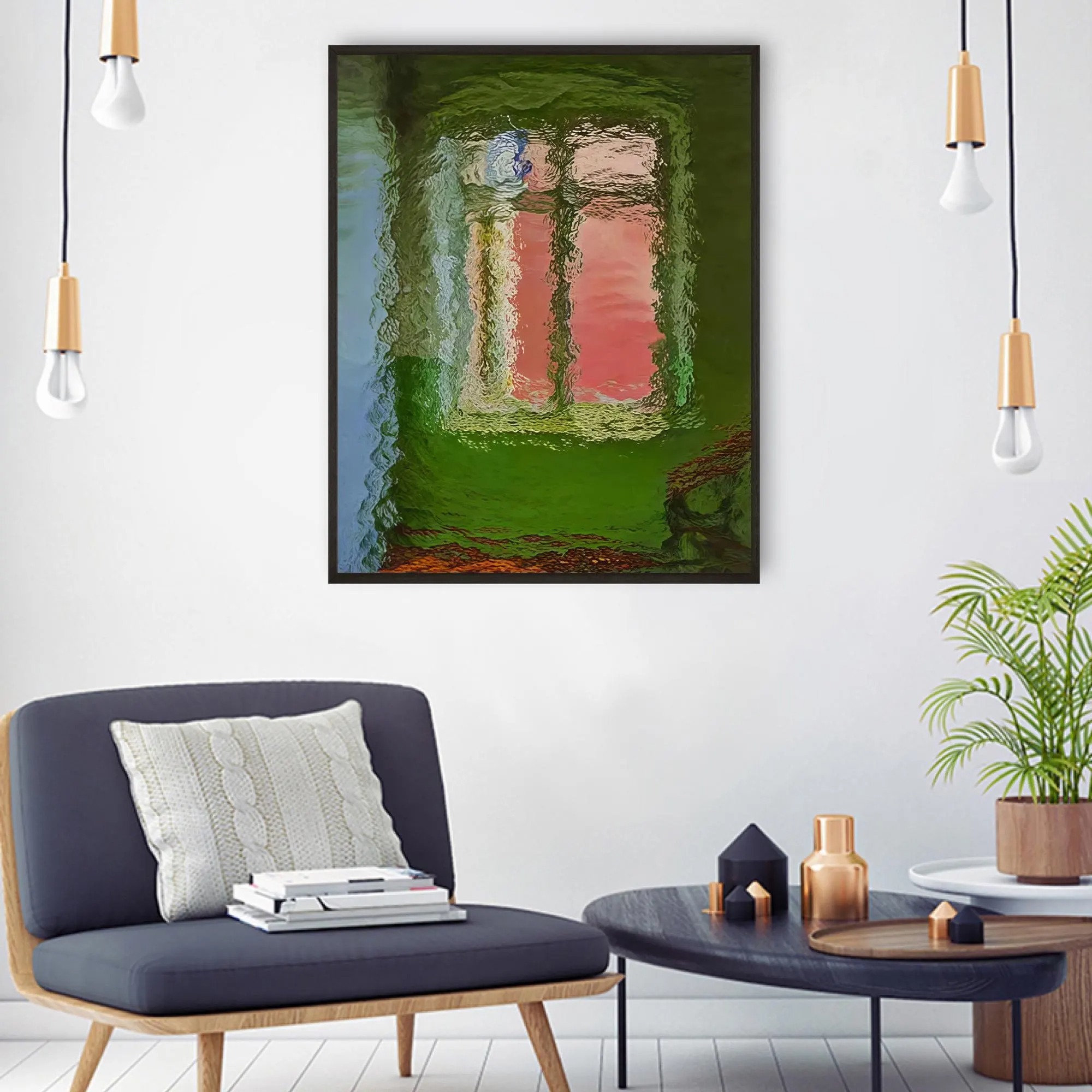 Abstract Reflection Art Piece