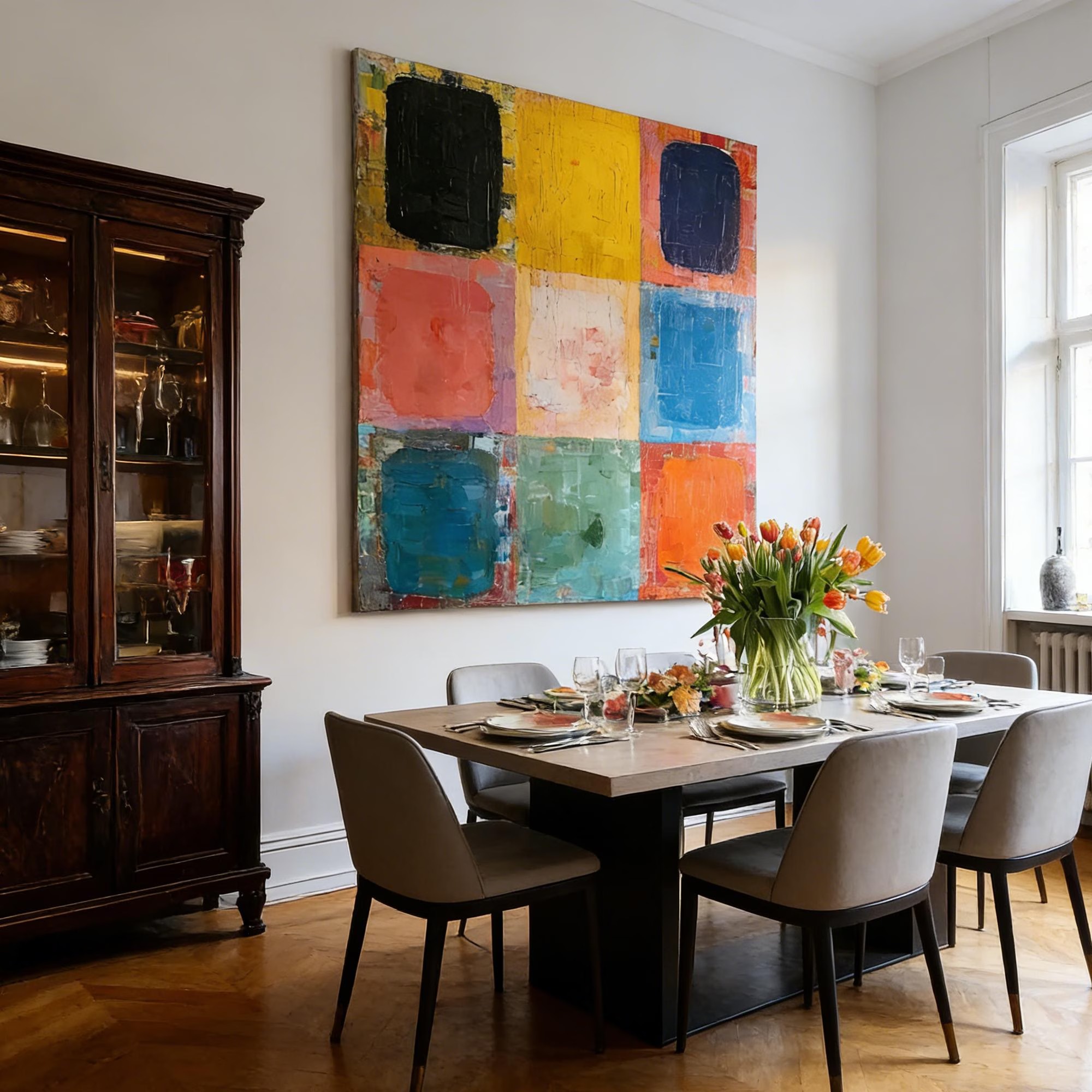 Bold Color Square Canvas