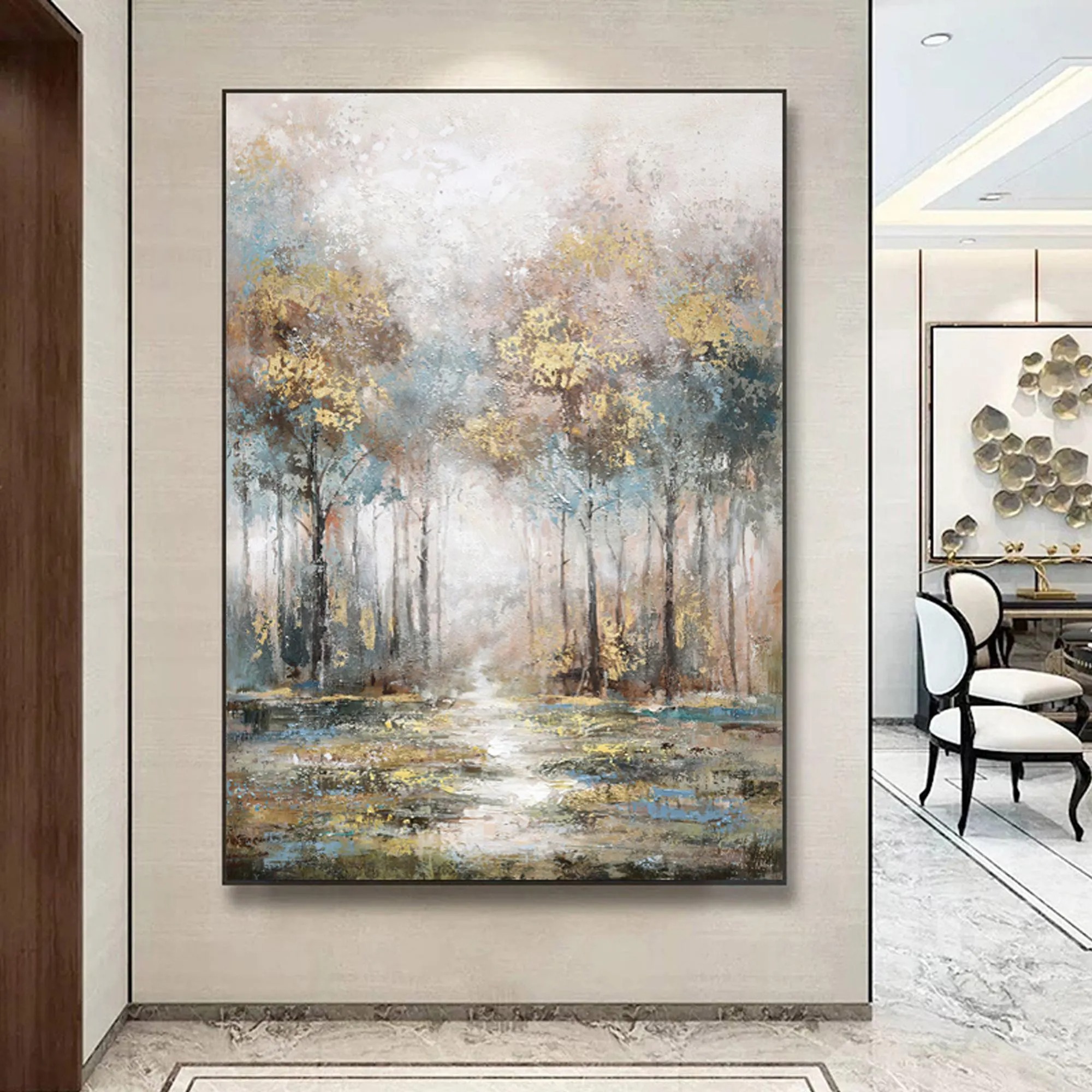 Mystic Grove - Impressionistic Forest Glow