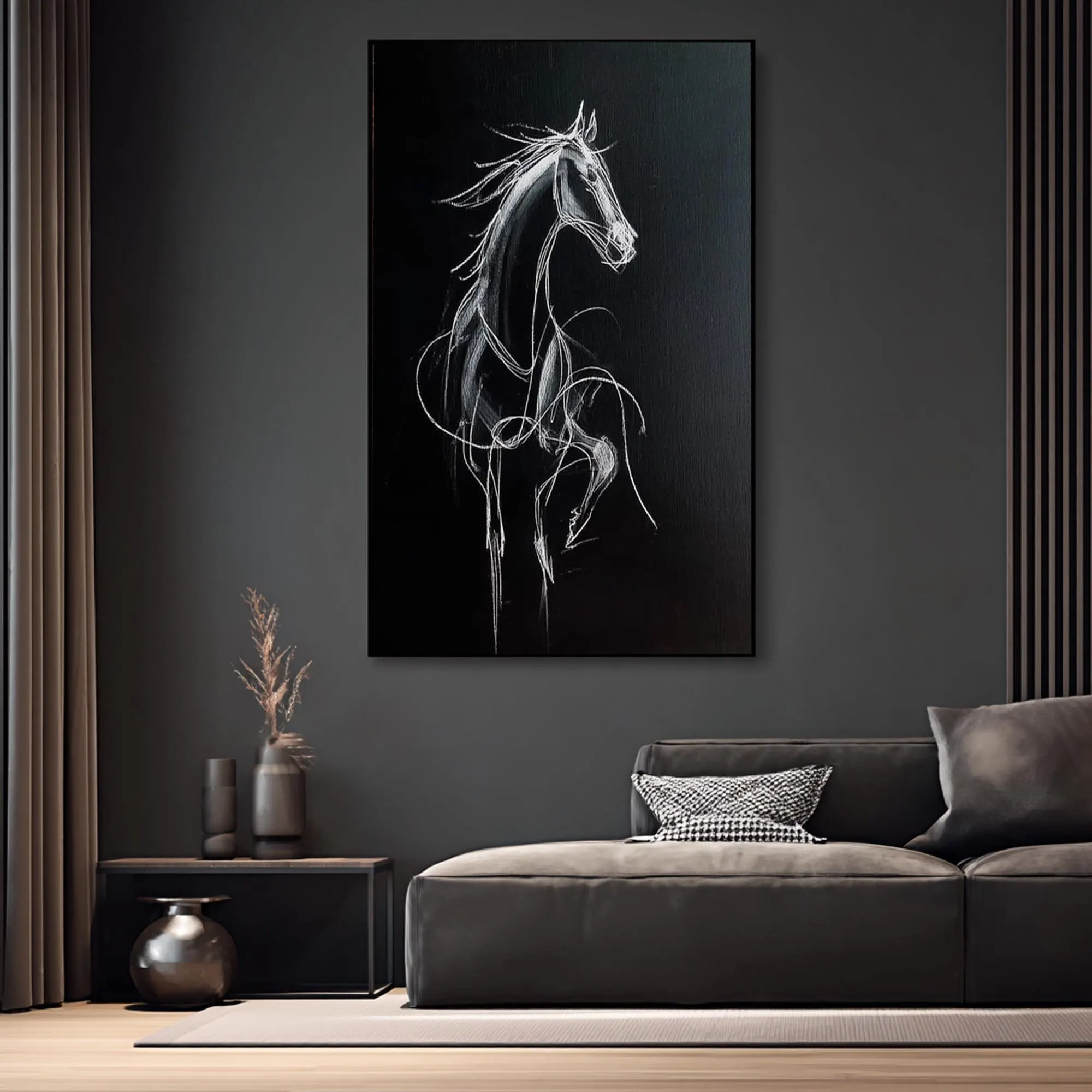 Ethereal Stallion in Midnight Glow