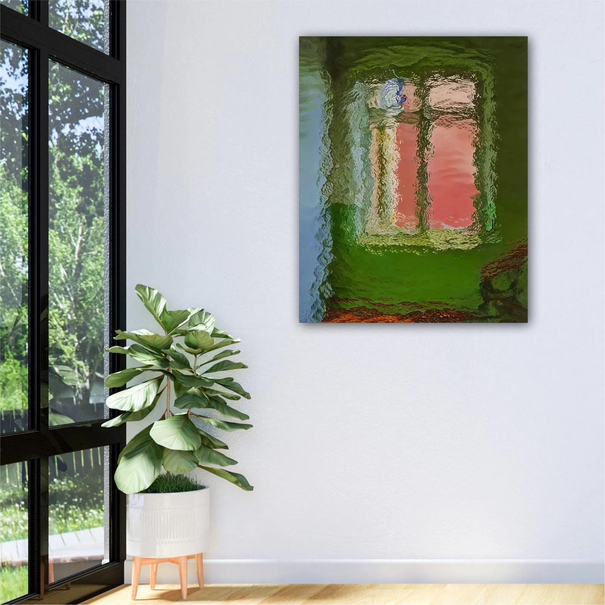 Abstract Reflection Art Piece