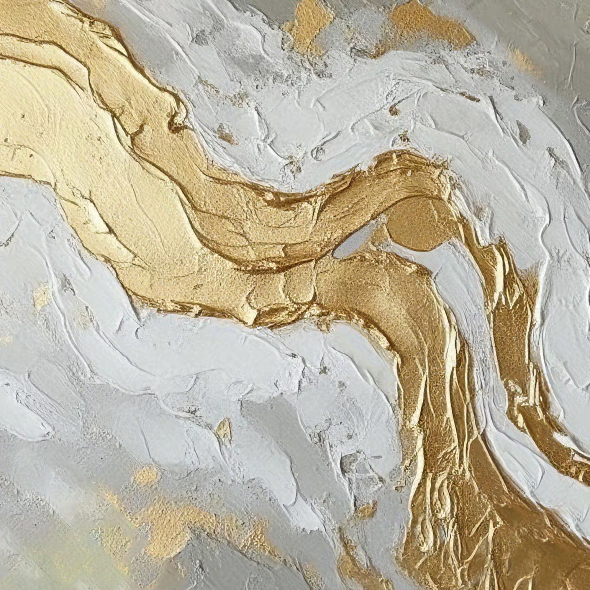 Textured Gold - Abstract Glimmer Artwork