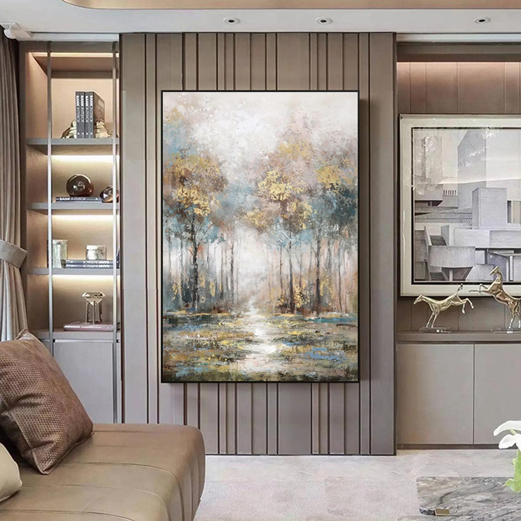 Mystic Grove - Impressionistic Forest Glow