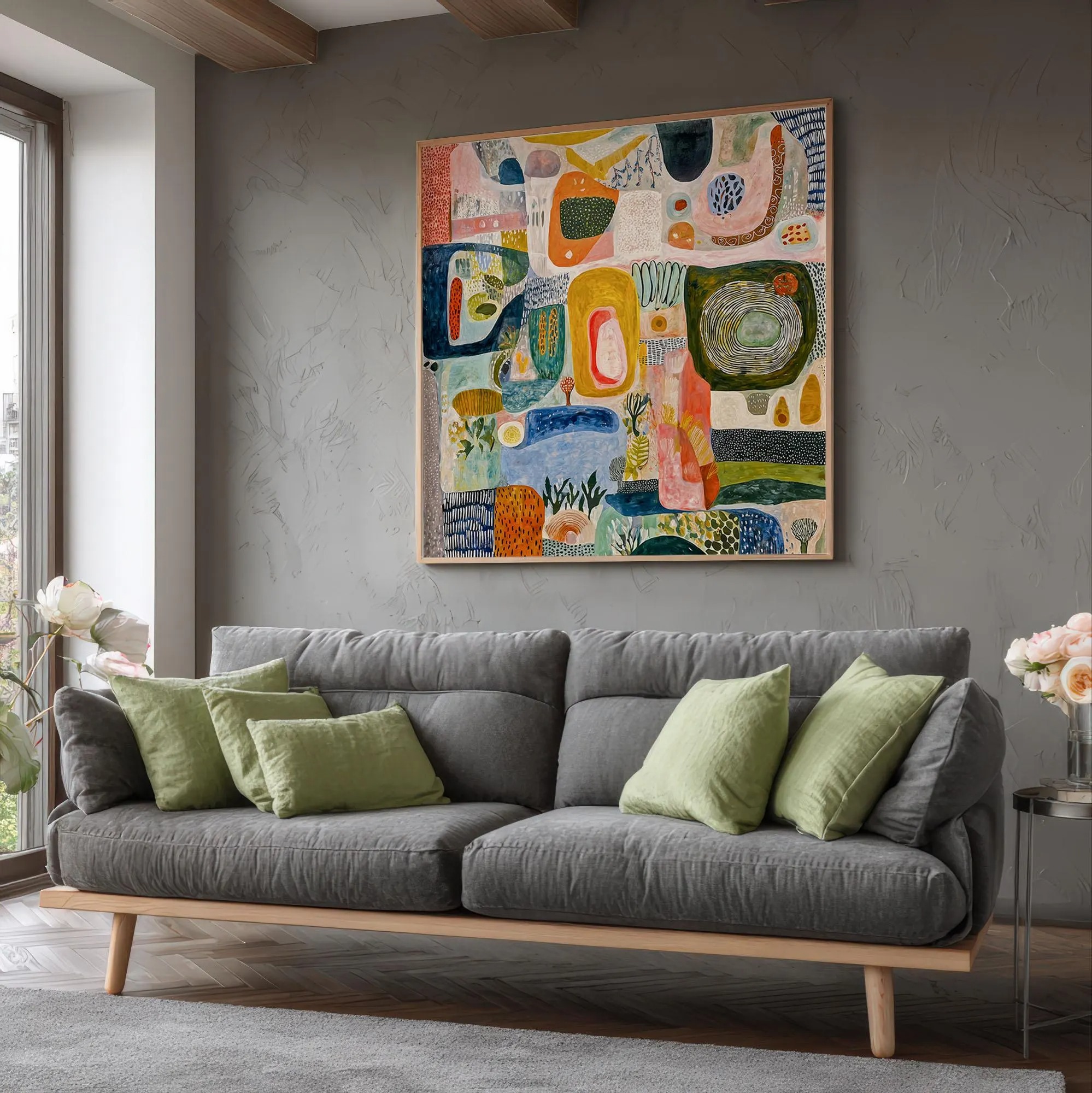Vibrant Abstract Landscape