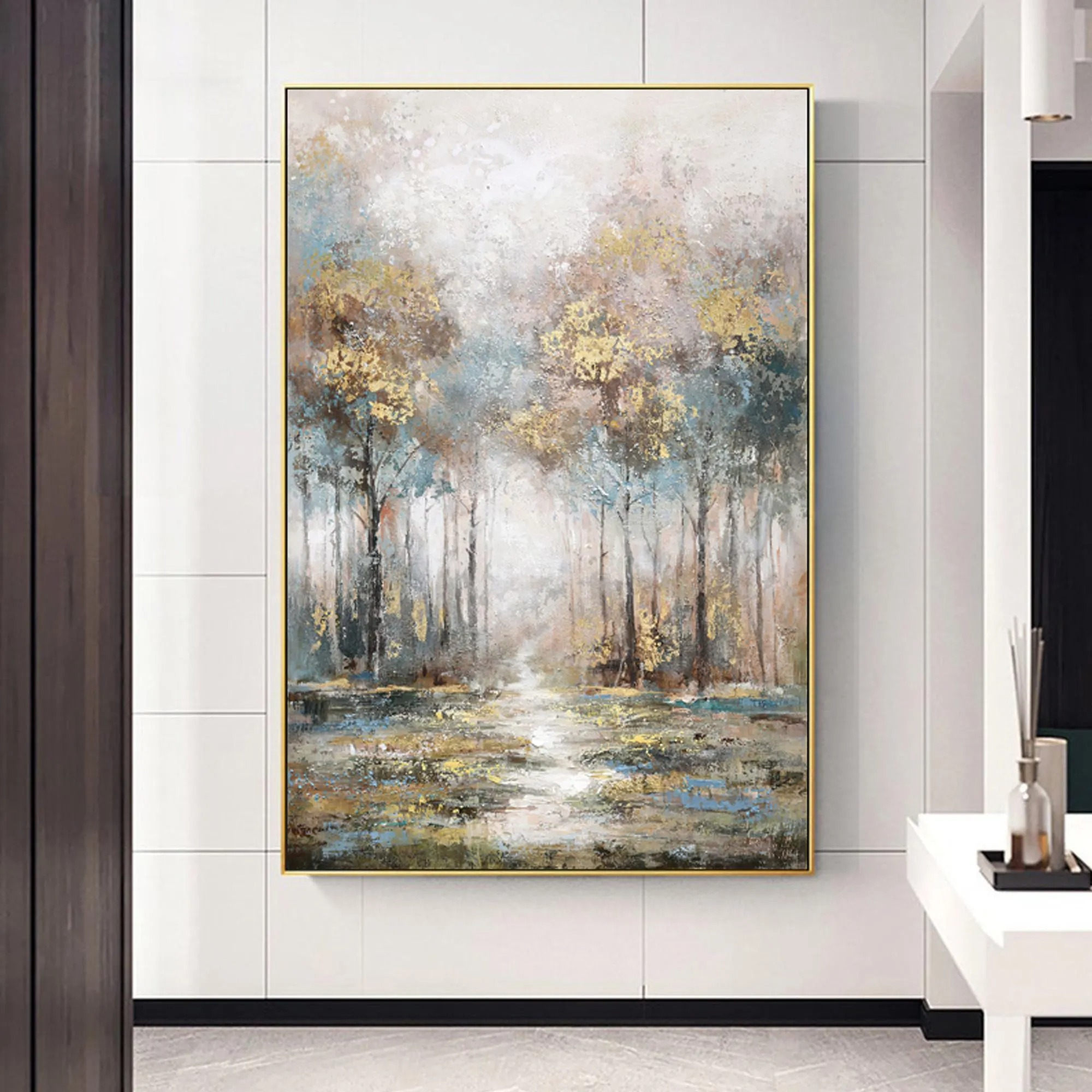 Mystic Grove - Impressionistic Forest Glow