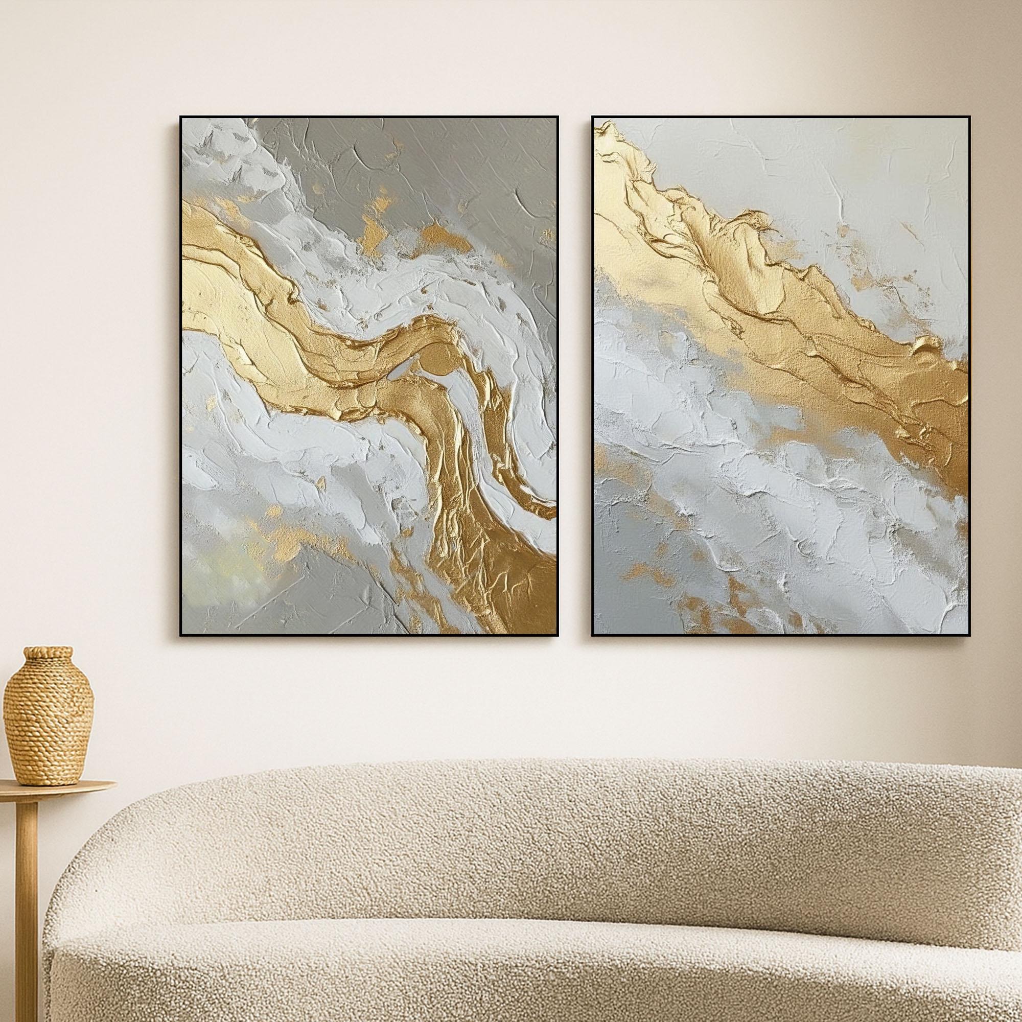 Textured Gold - Abstract Glimmer Artwork