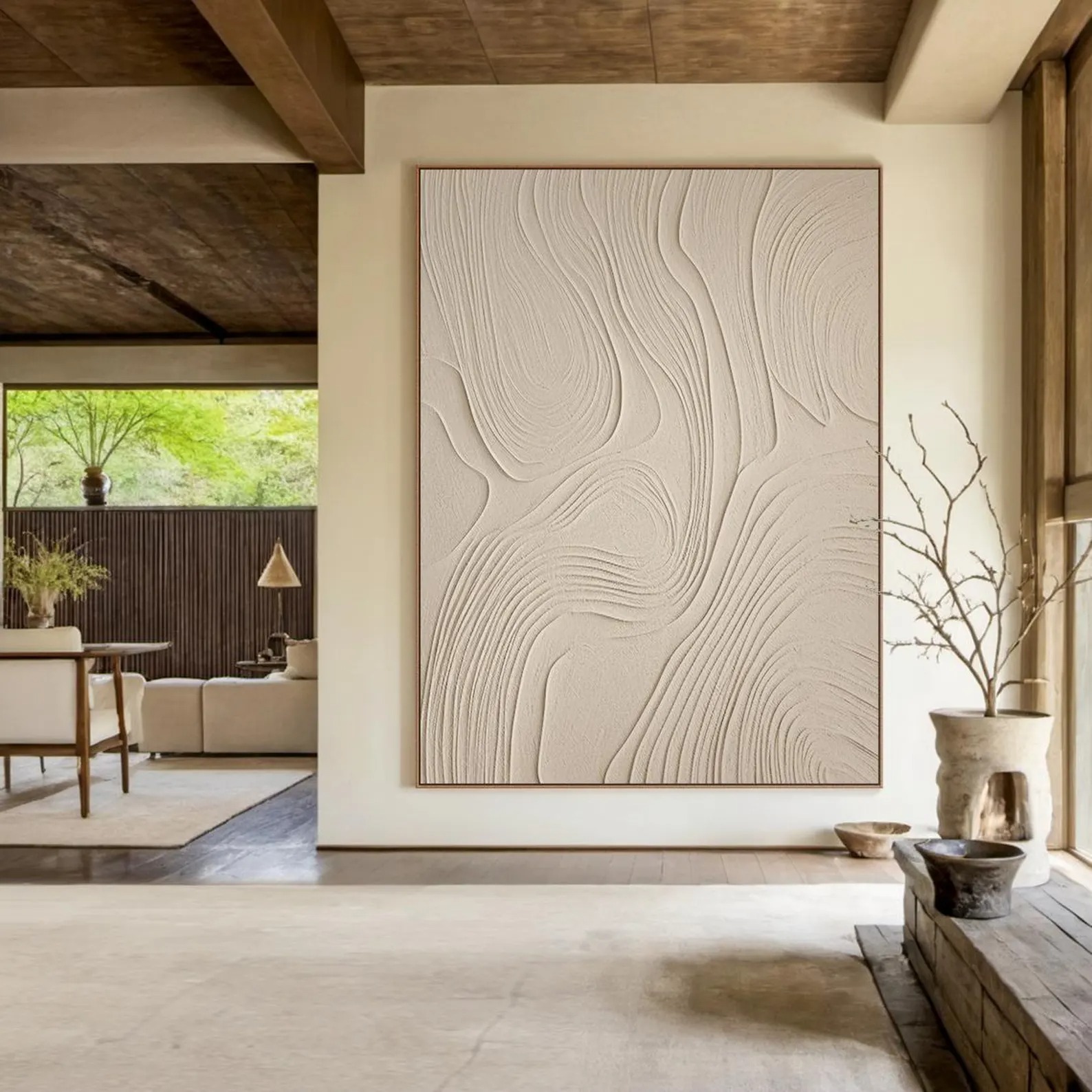 Sand Dune Whispers - Abstract Wall Sculpture