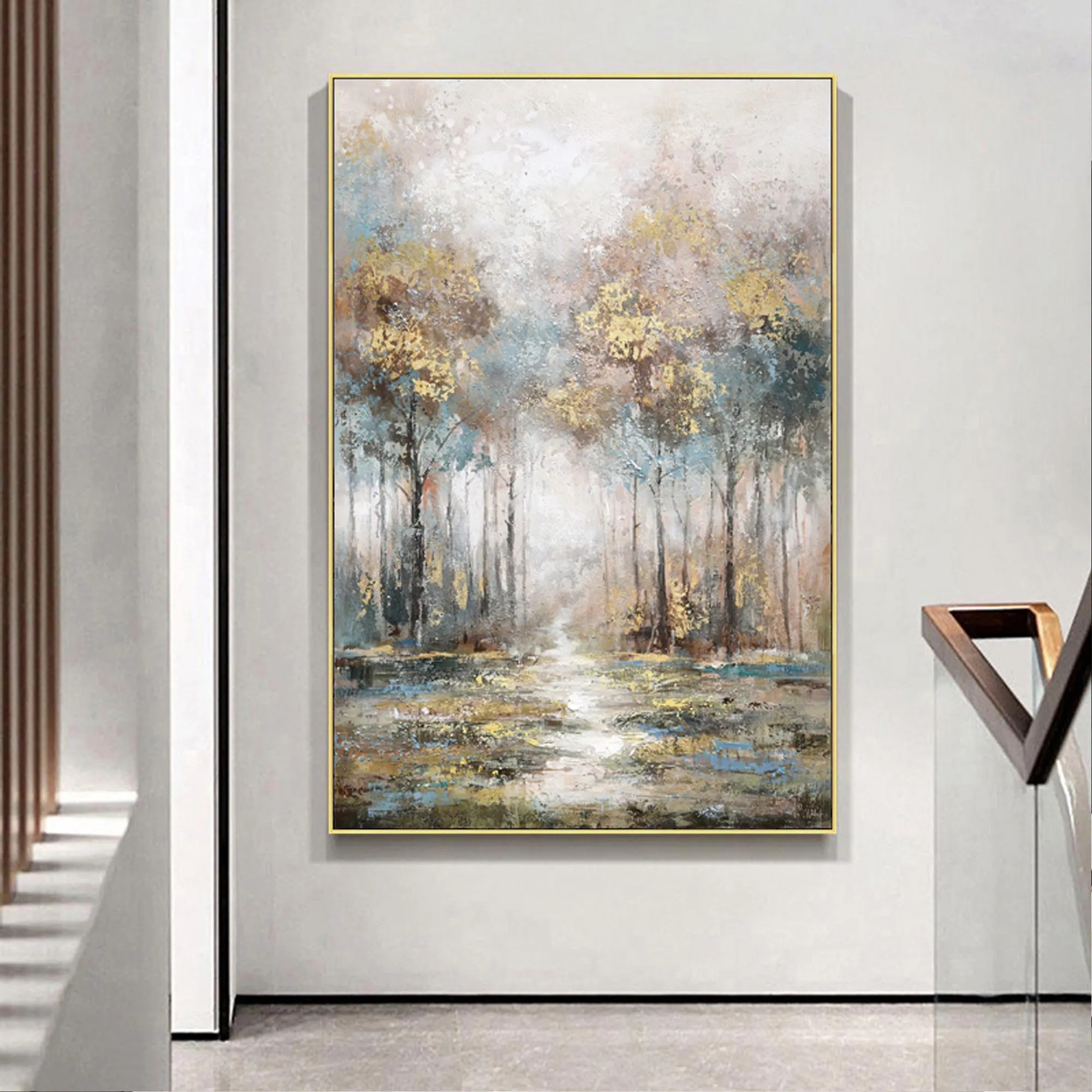 Mystic Grove - Impressionistic Forest Glow