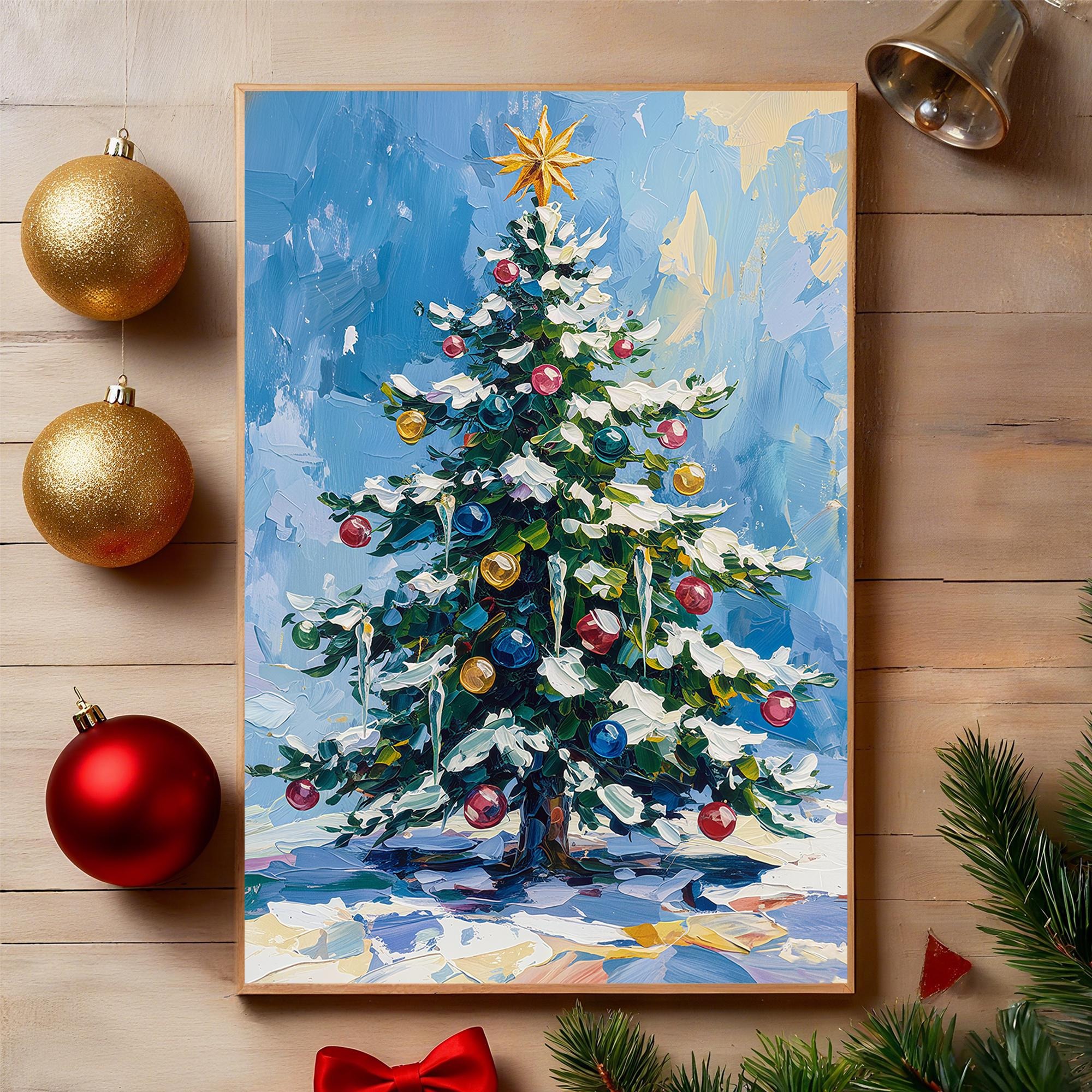 Winter Glow Christmas Tree Art