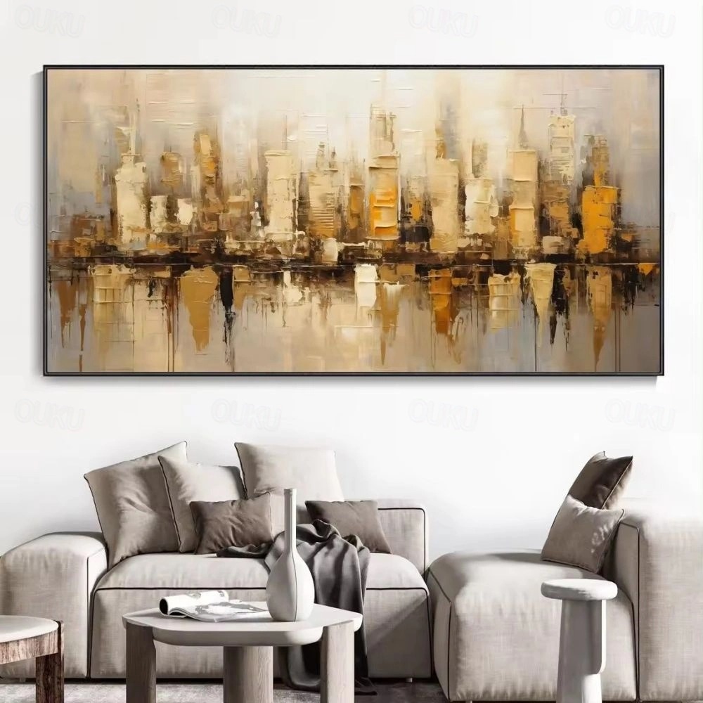 Gold and Shadow in Abstract Metropolis