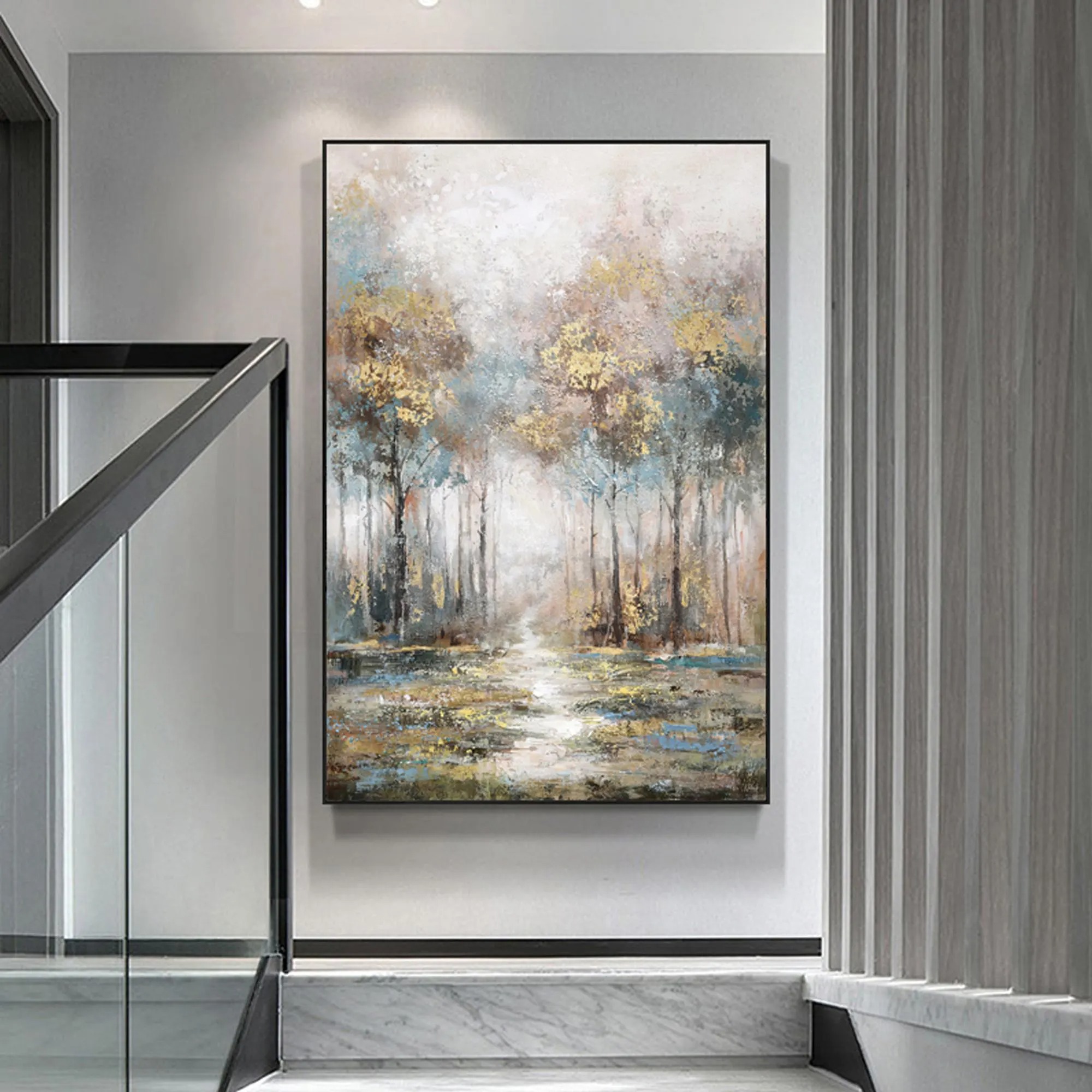 Mystic Grove - Impressionistic Forest Glow