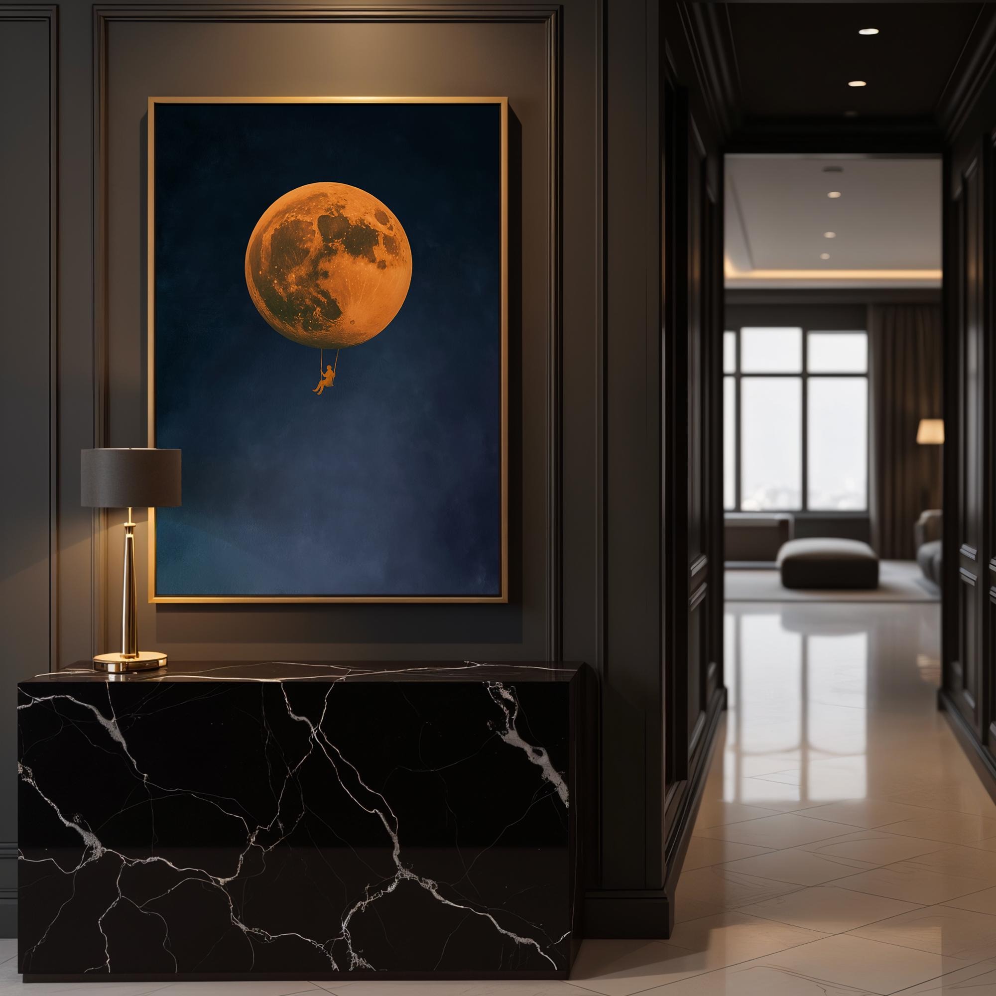 Moon Swing in the Void