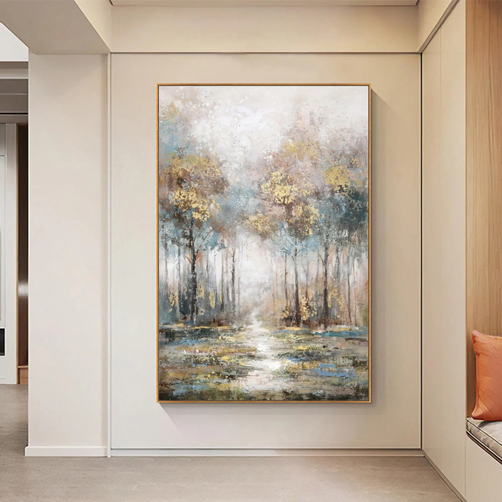 Mystic Grove - Impressionistic Forest Glow