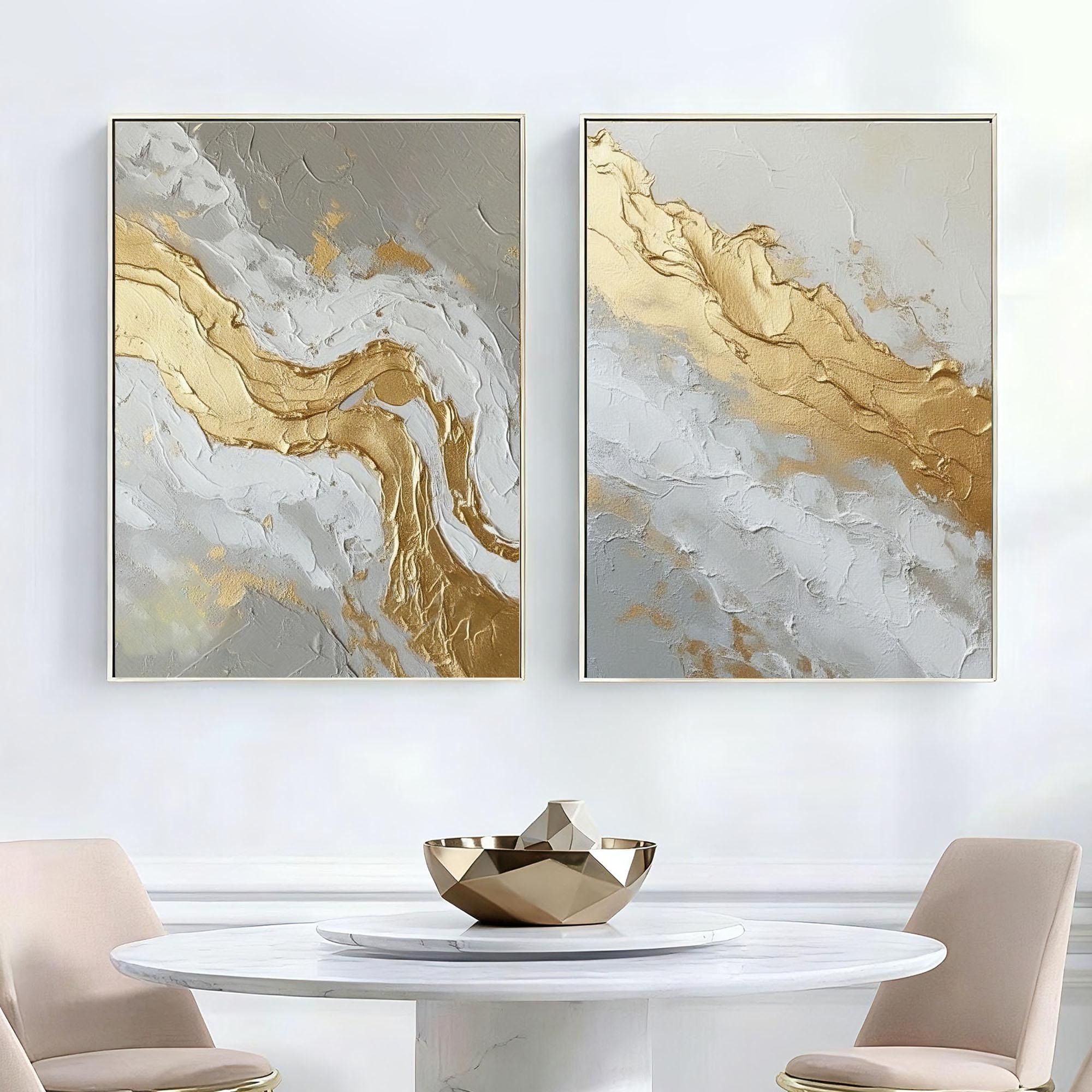 Textured Gold - Abstract Glimmer Artwork