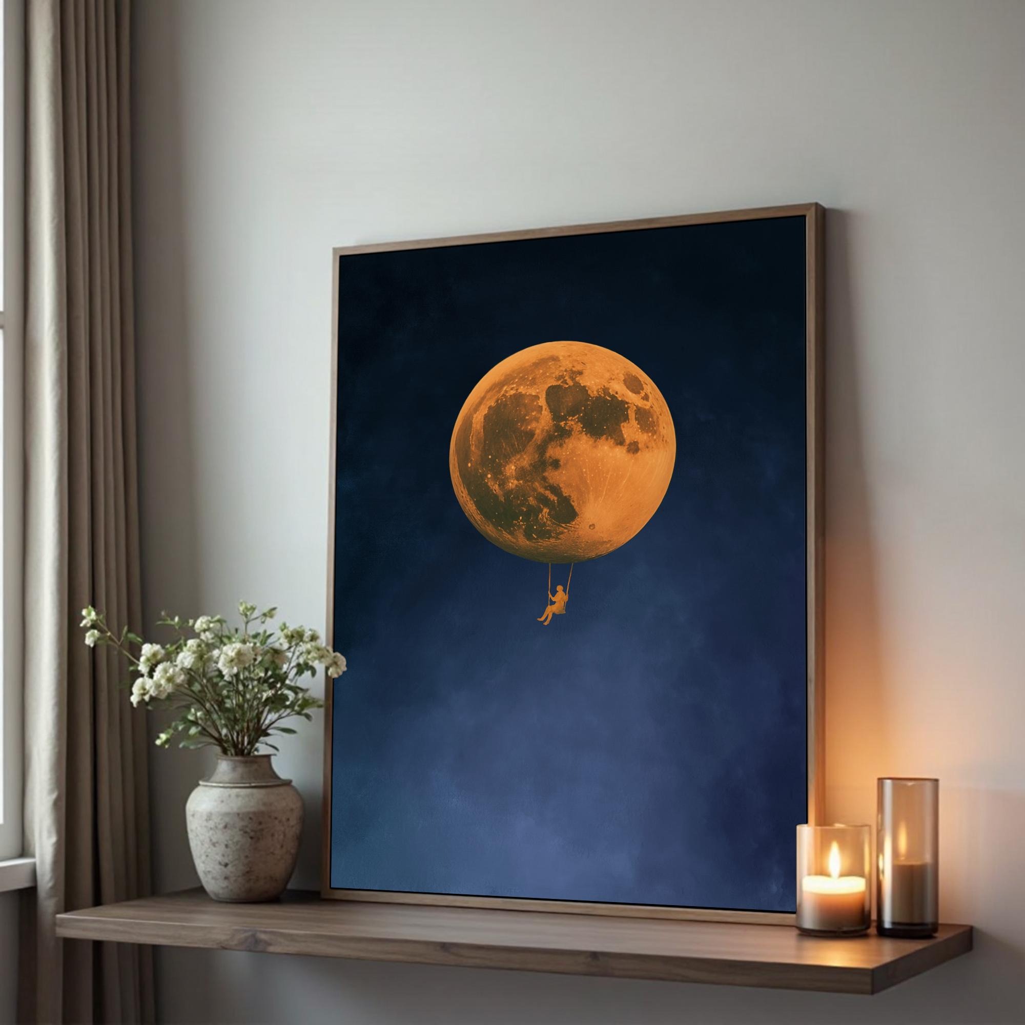 Moon Swing in the Void