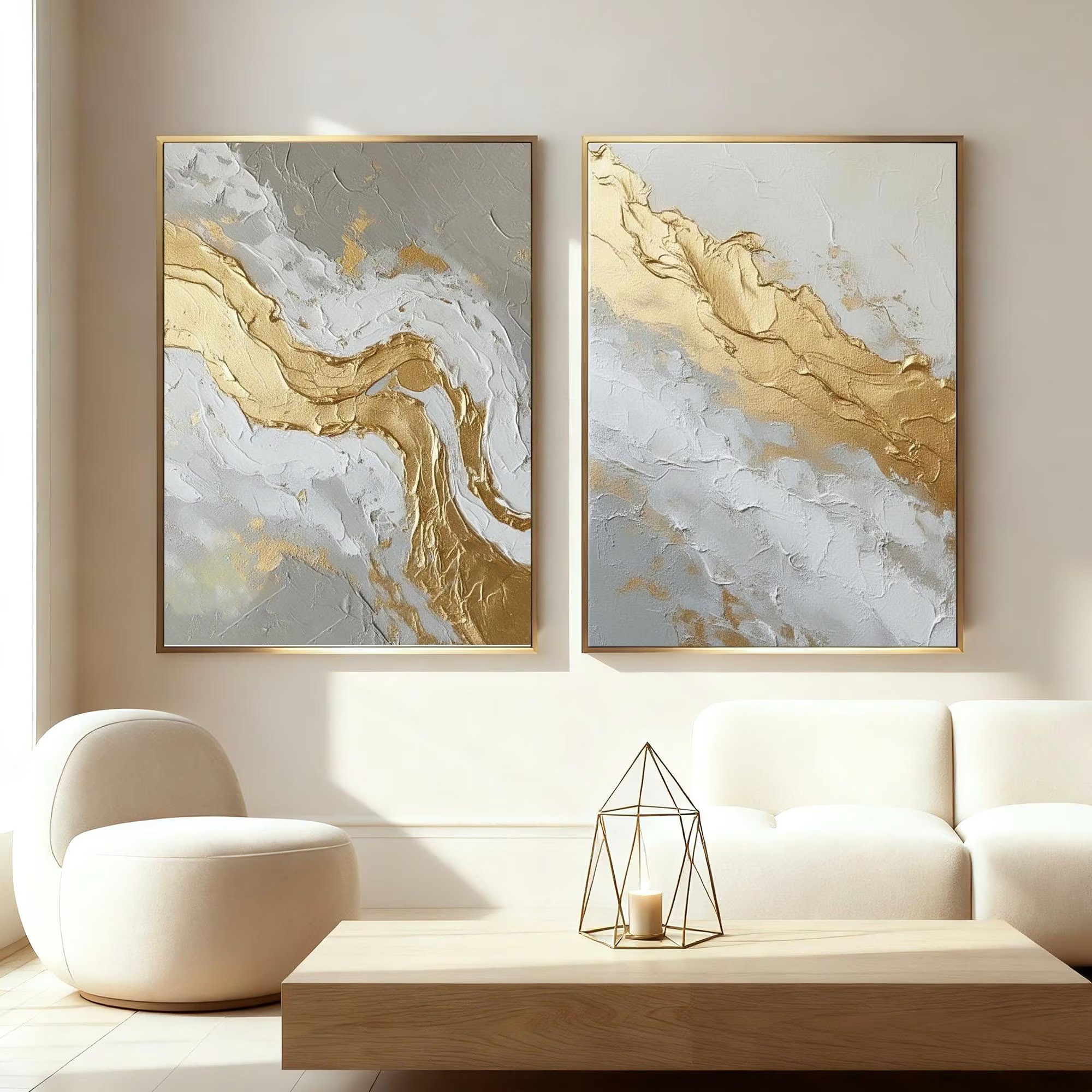 Textured Gold - Abstract Glimmer Artwork