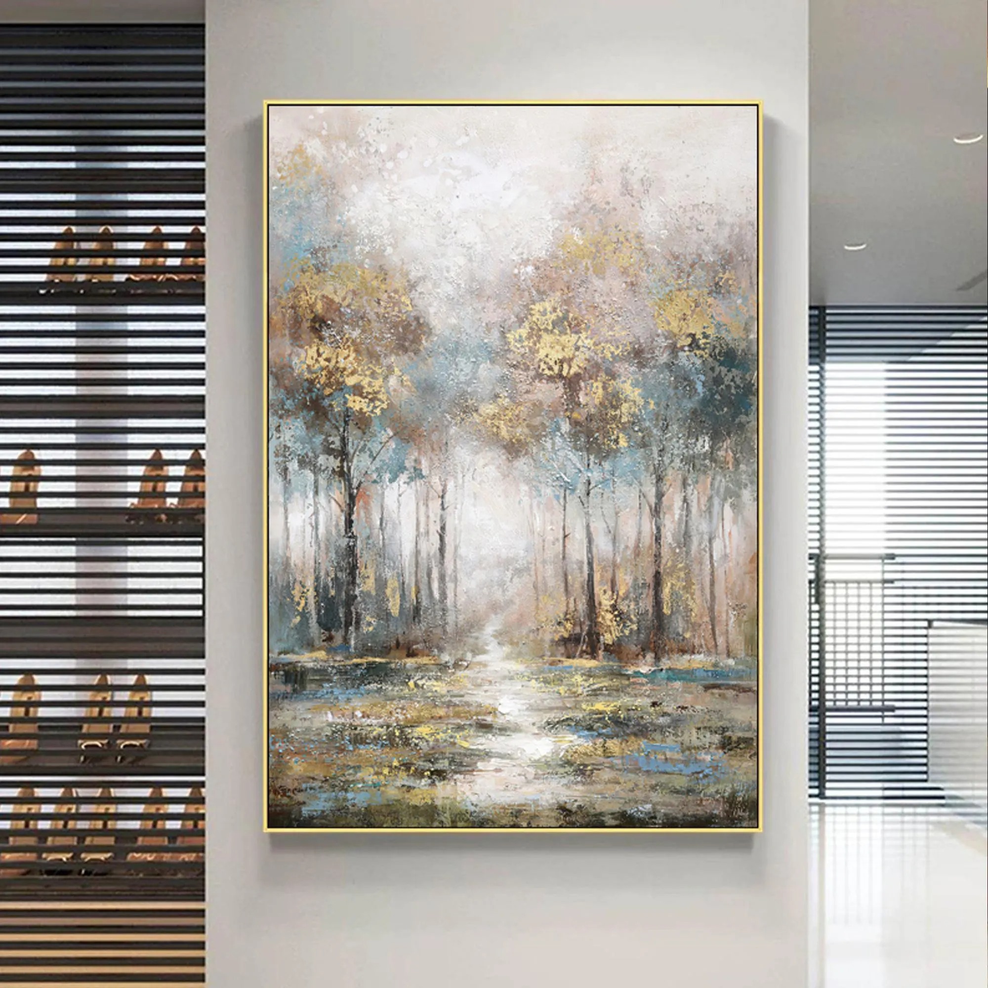 Mystic Grove - Impressionistic Forest Glow