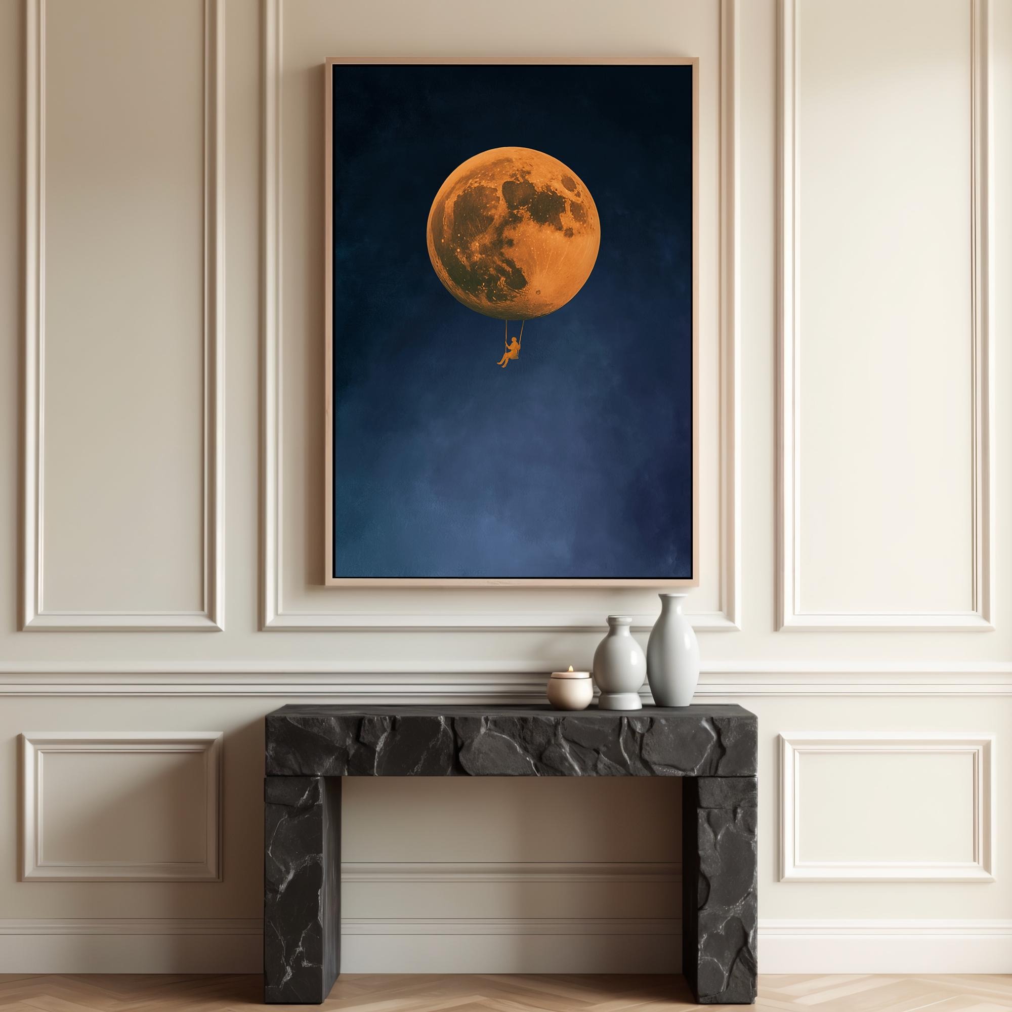 Moon Swing in the Void