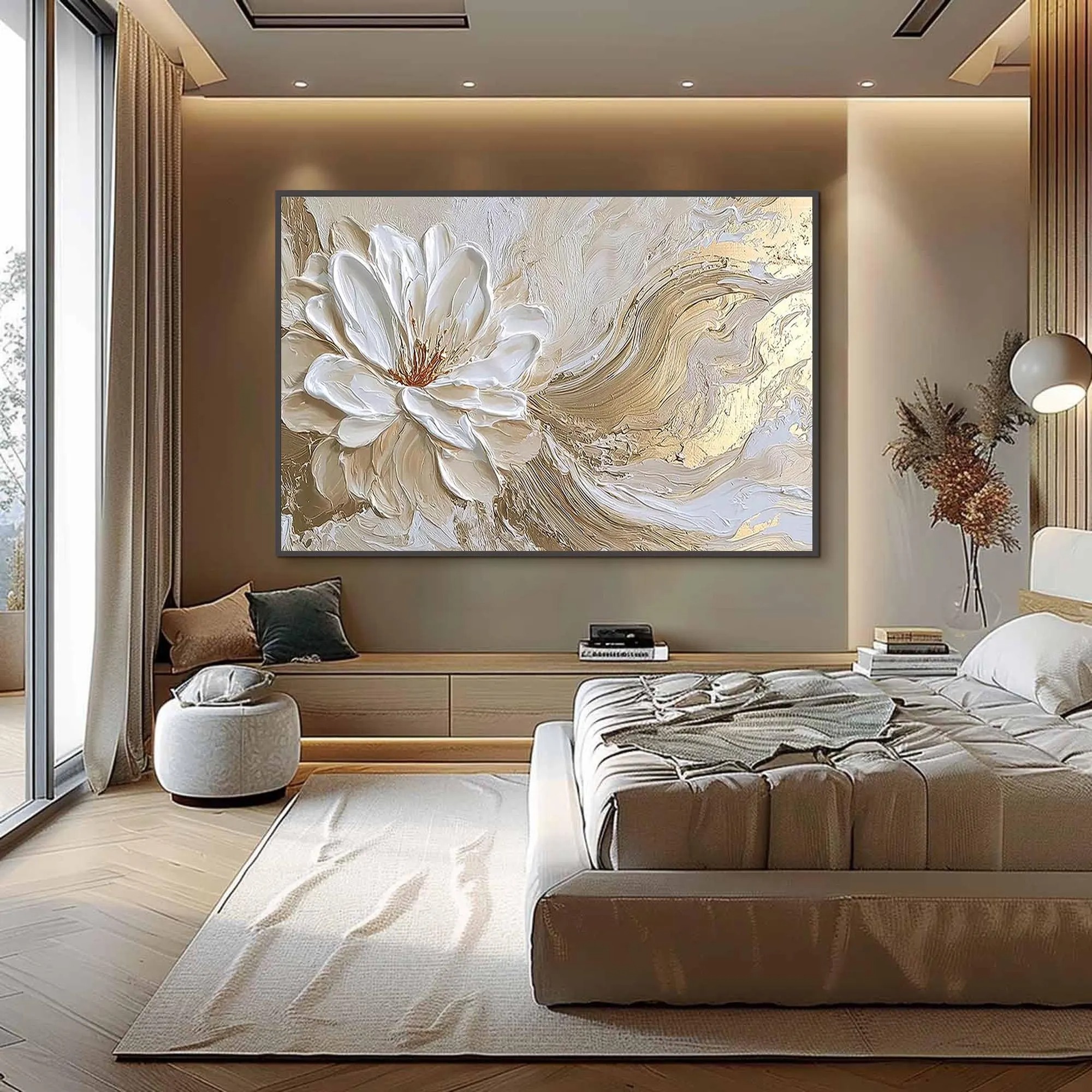 Sophisticated Floral Vortex