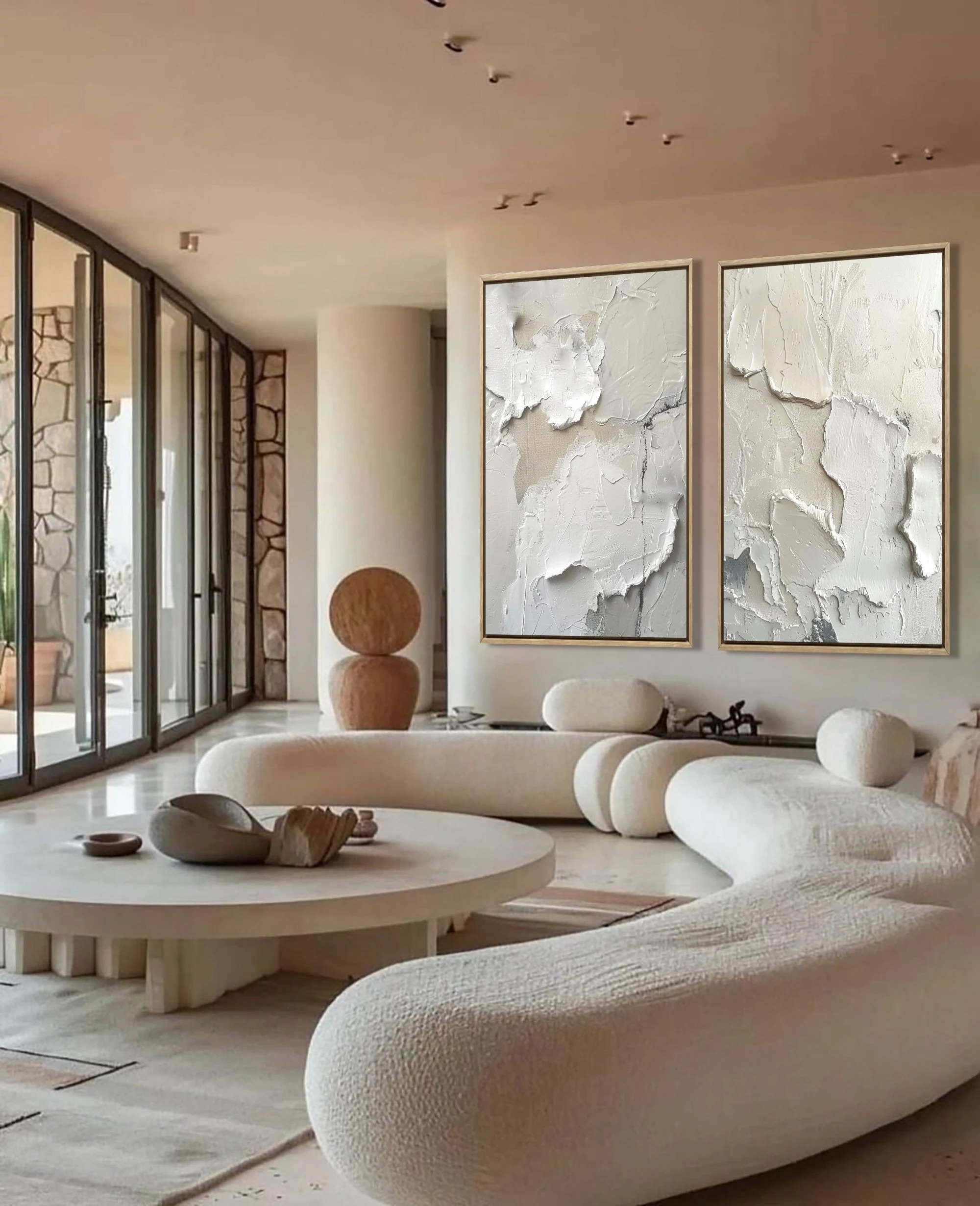 Minimalist Cracked Elegance