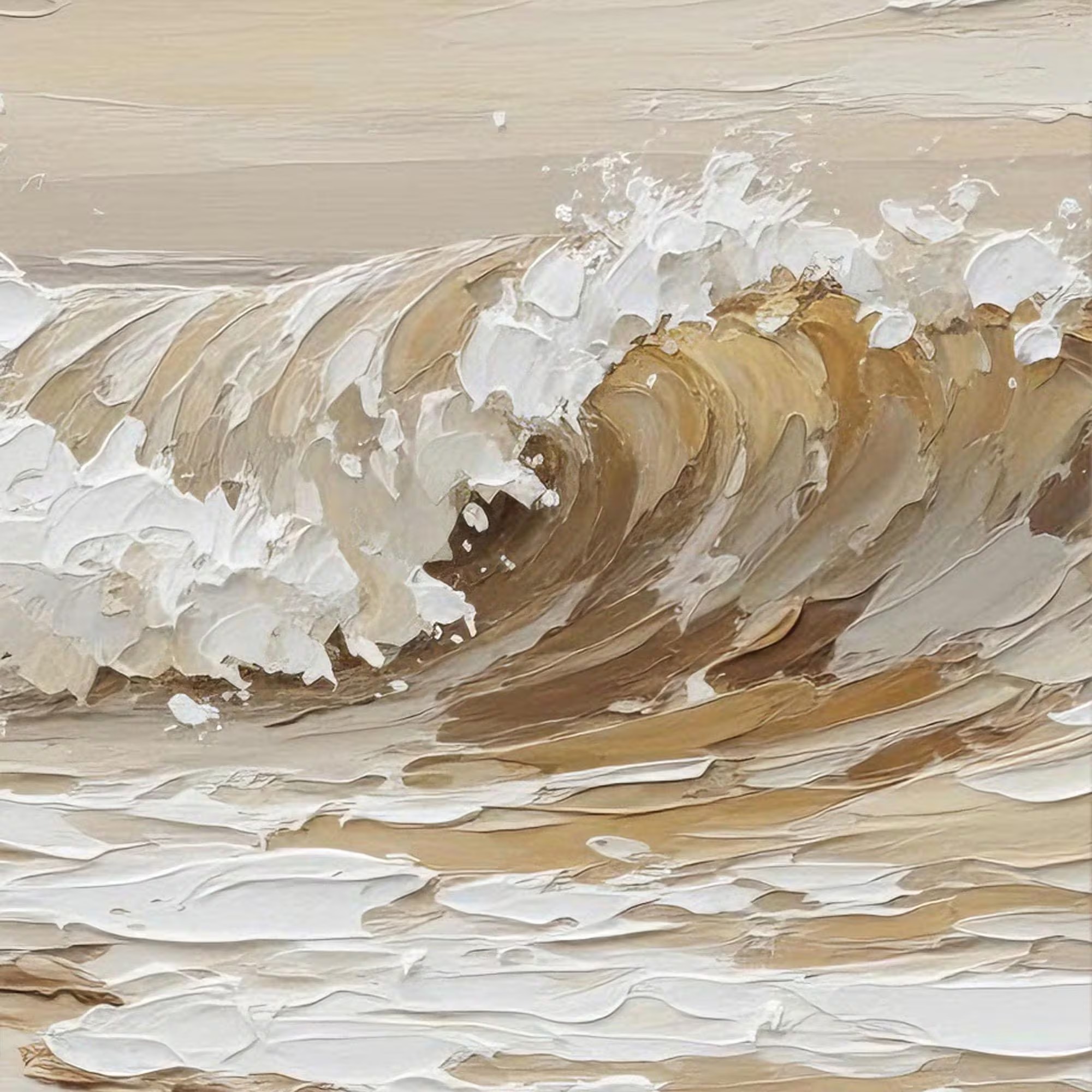 Textured Wave Serenity Art